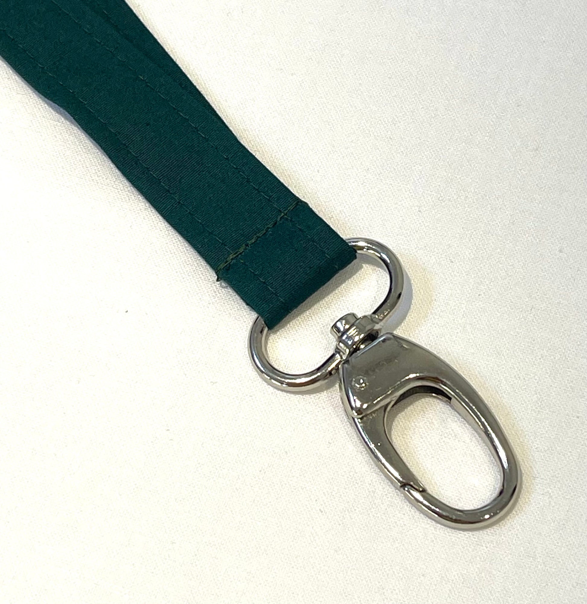 Organic Fabric Green Safety Breakaway Lanyard image 3