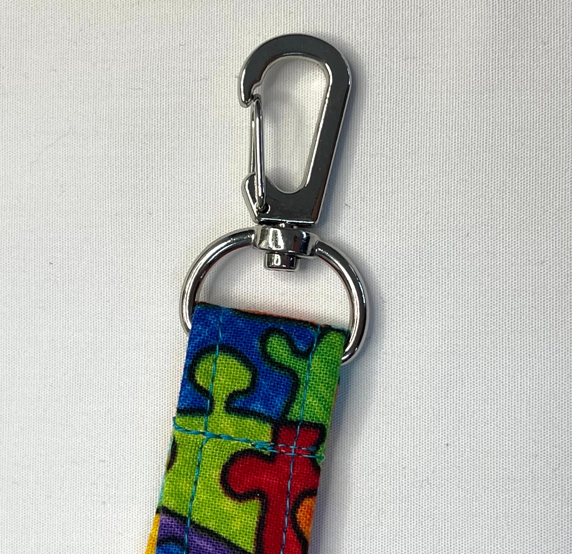 Puzzle Fabric Breakaway Lanyard image 4