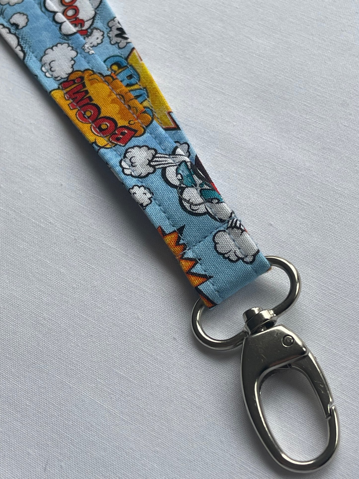Comic Con Blue Fabric Breakaway Lanyard image 2