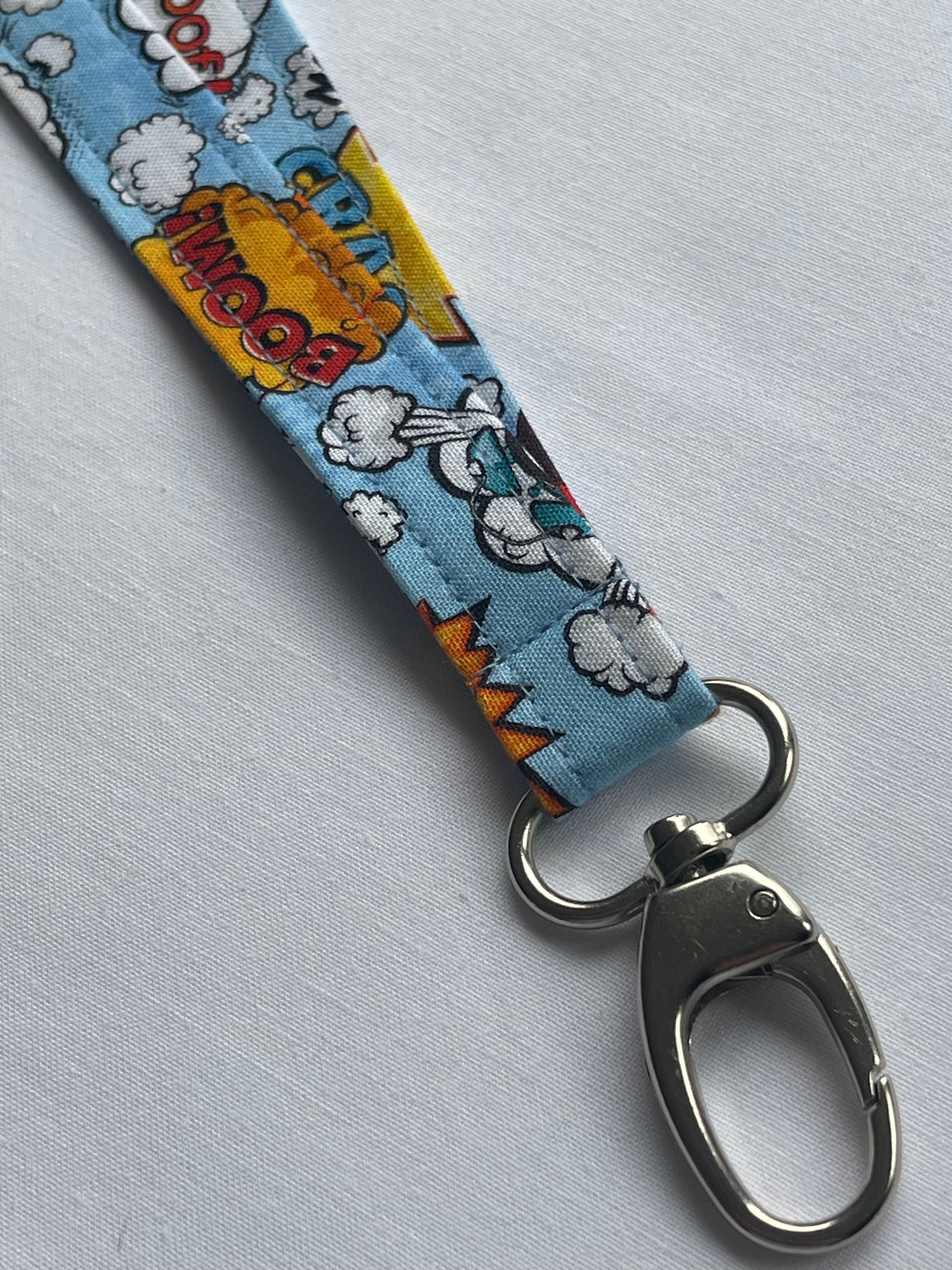 Comic Con Blue Fabric Breakaway Lanyard image 2