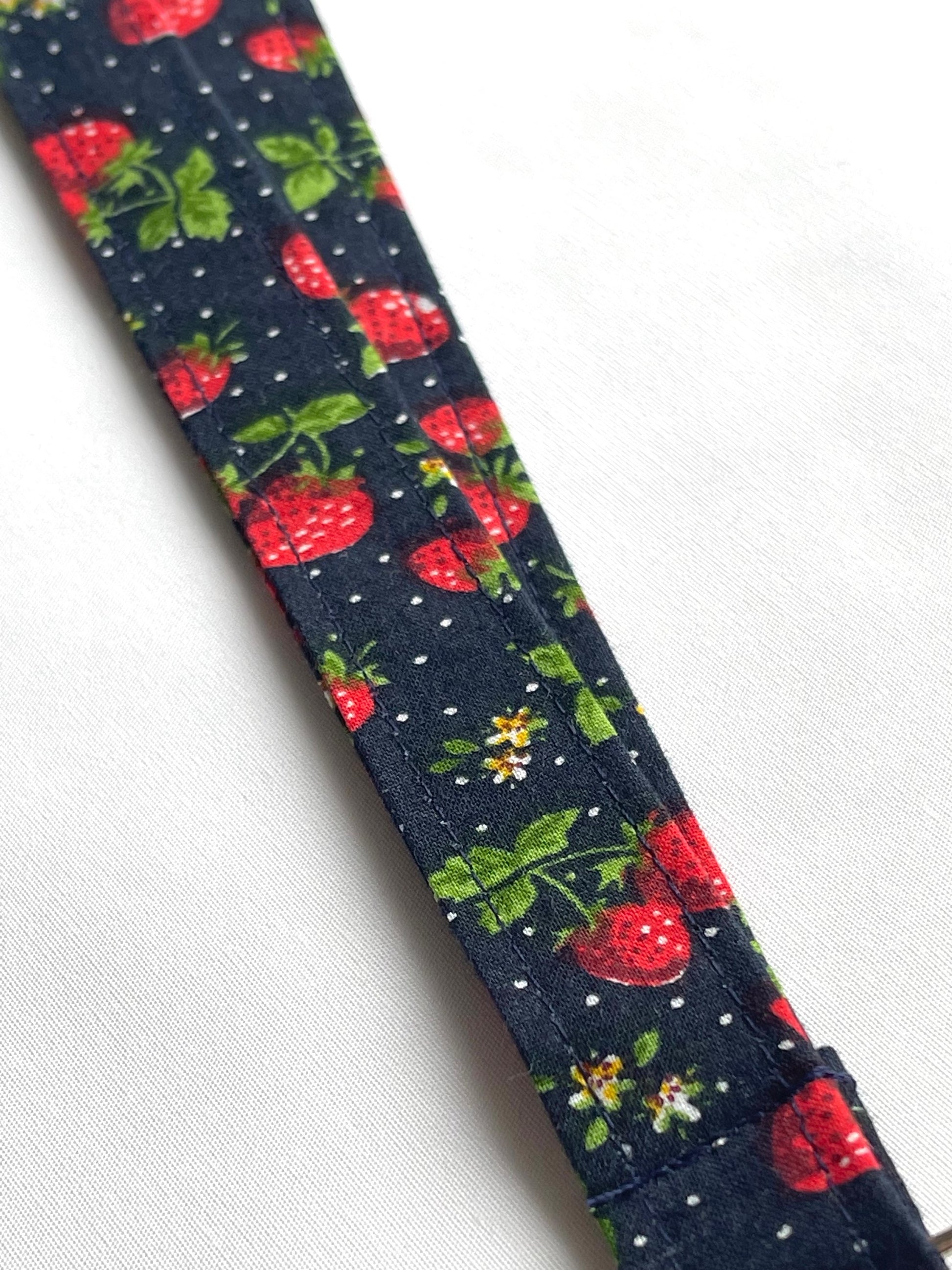 Strawberry Fabric Breakaway Lanyard image 3