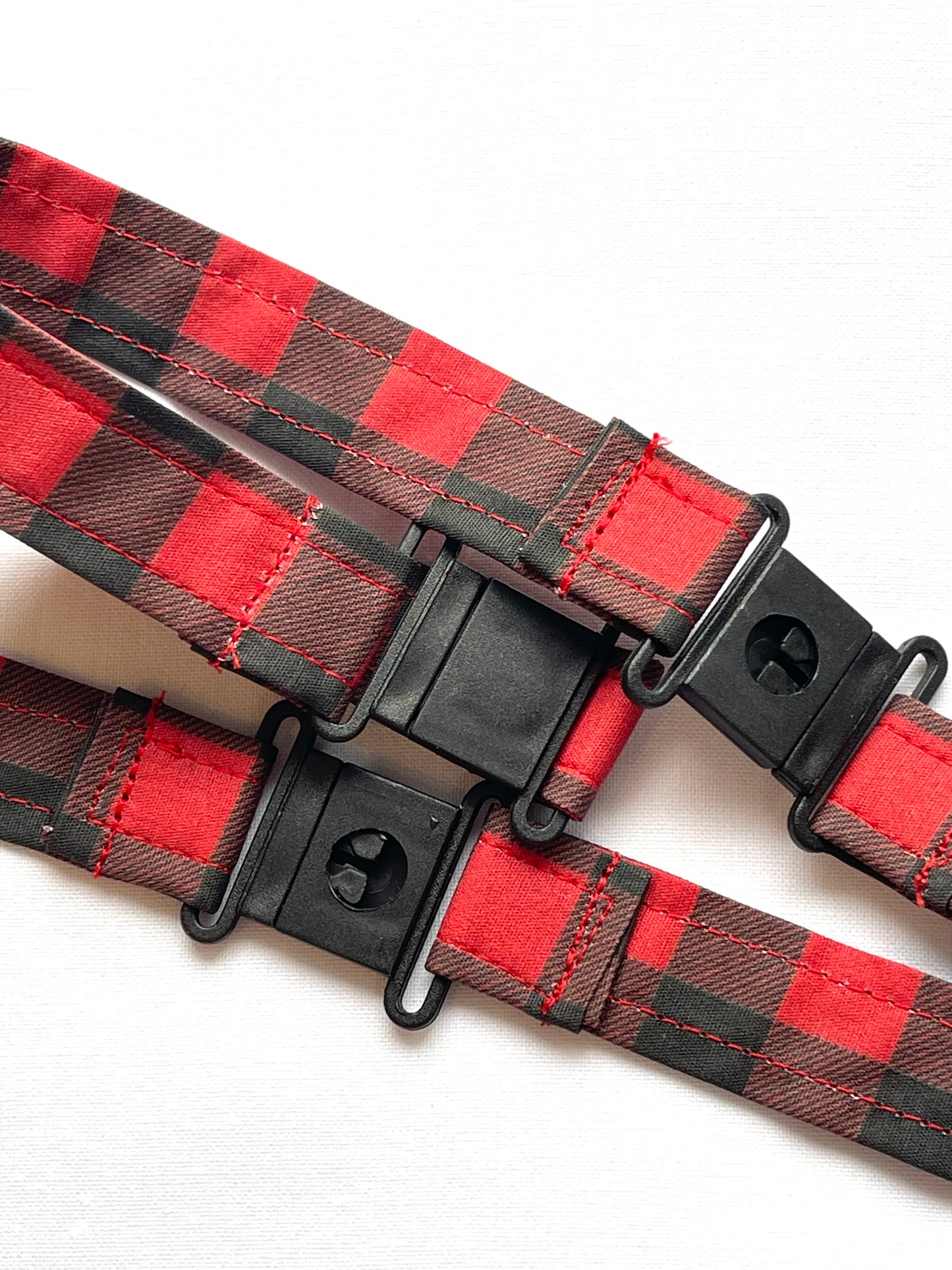 Buffalo Check / Plaid Fabric Breakaway Lanyard image 3