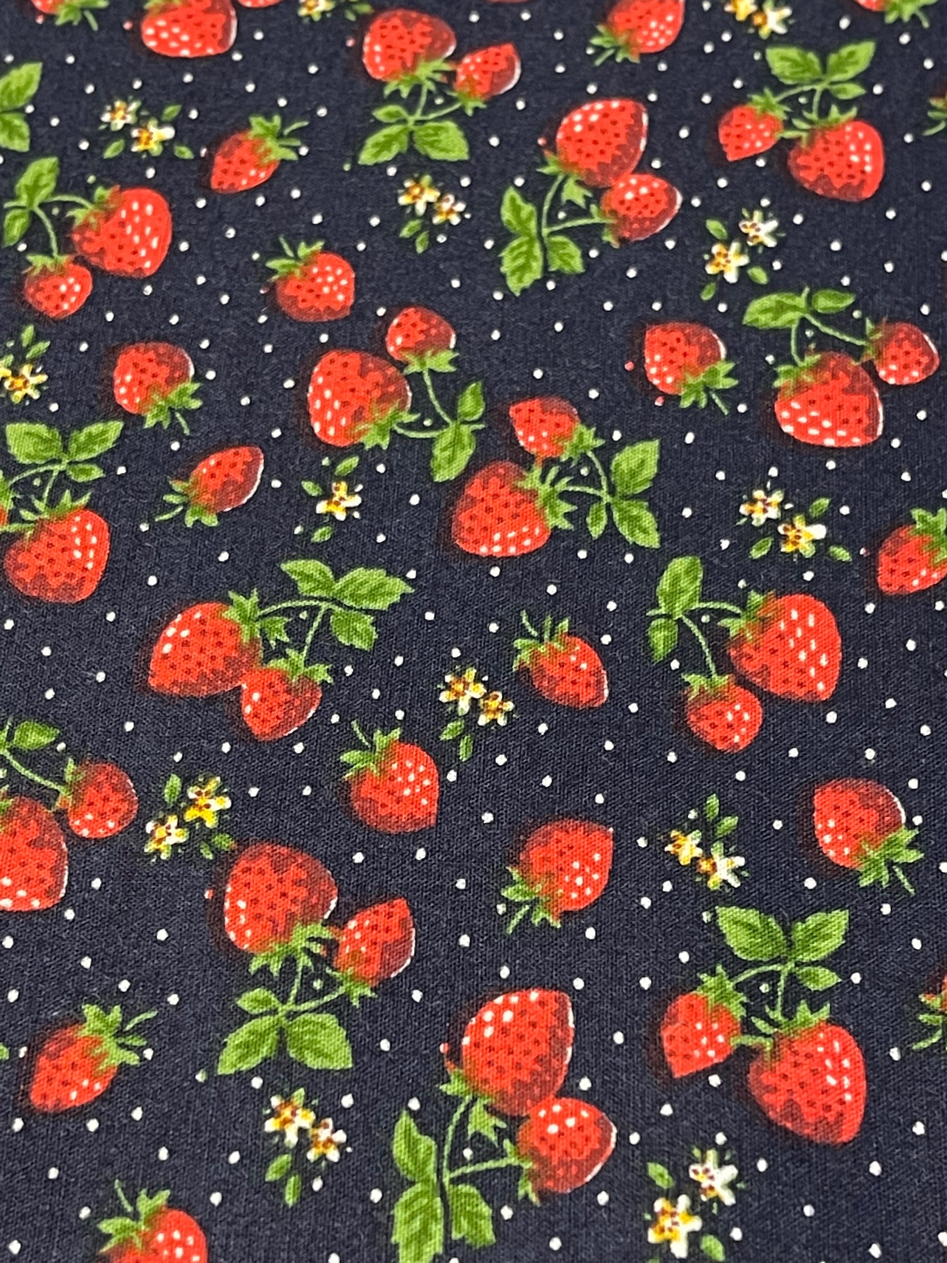 Strawberry Fabric Breakaway Lanyard image 1