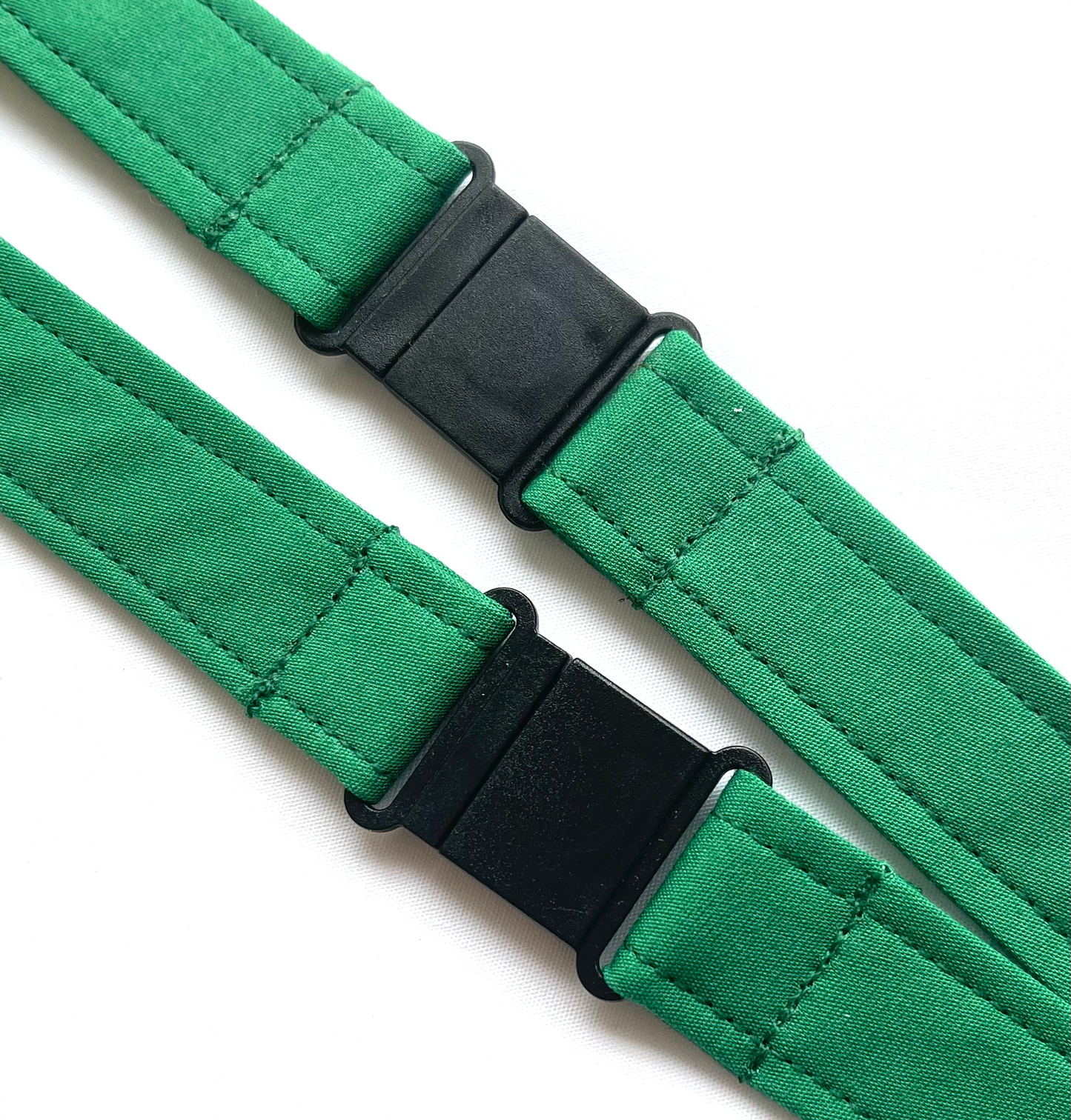 Emerald Green Plain Fabric Breakaway Lanyard image 2