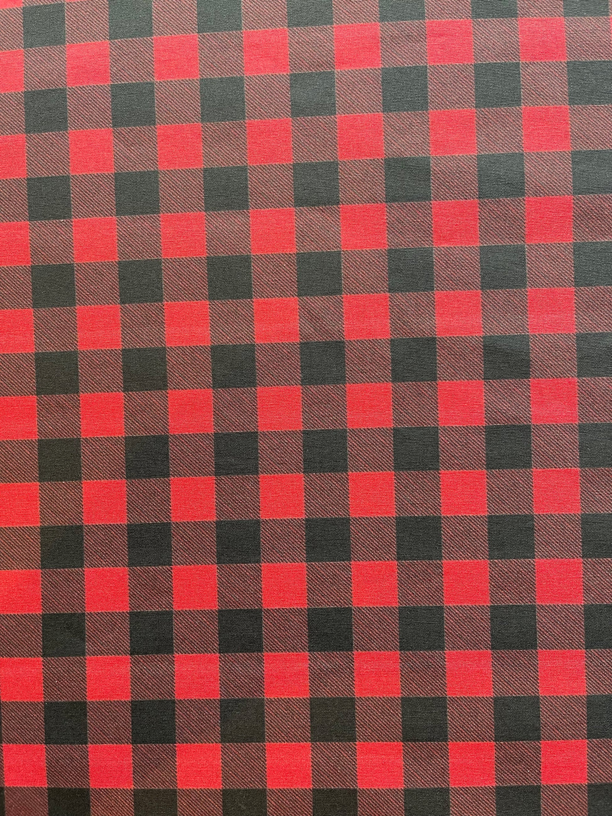 Buffalo Check / Plaid Fabric Breakaway Lanyard image 1