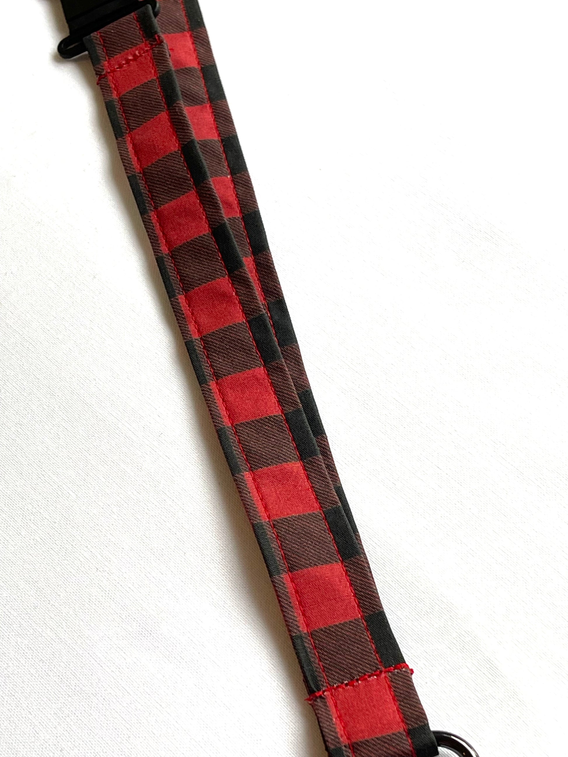 Buffalo Check / Plaid Fabric Breakaway Lanyard image 4
