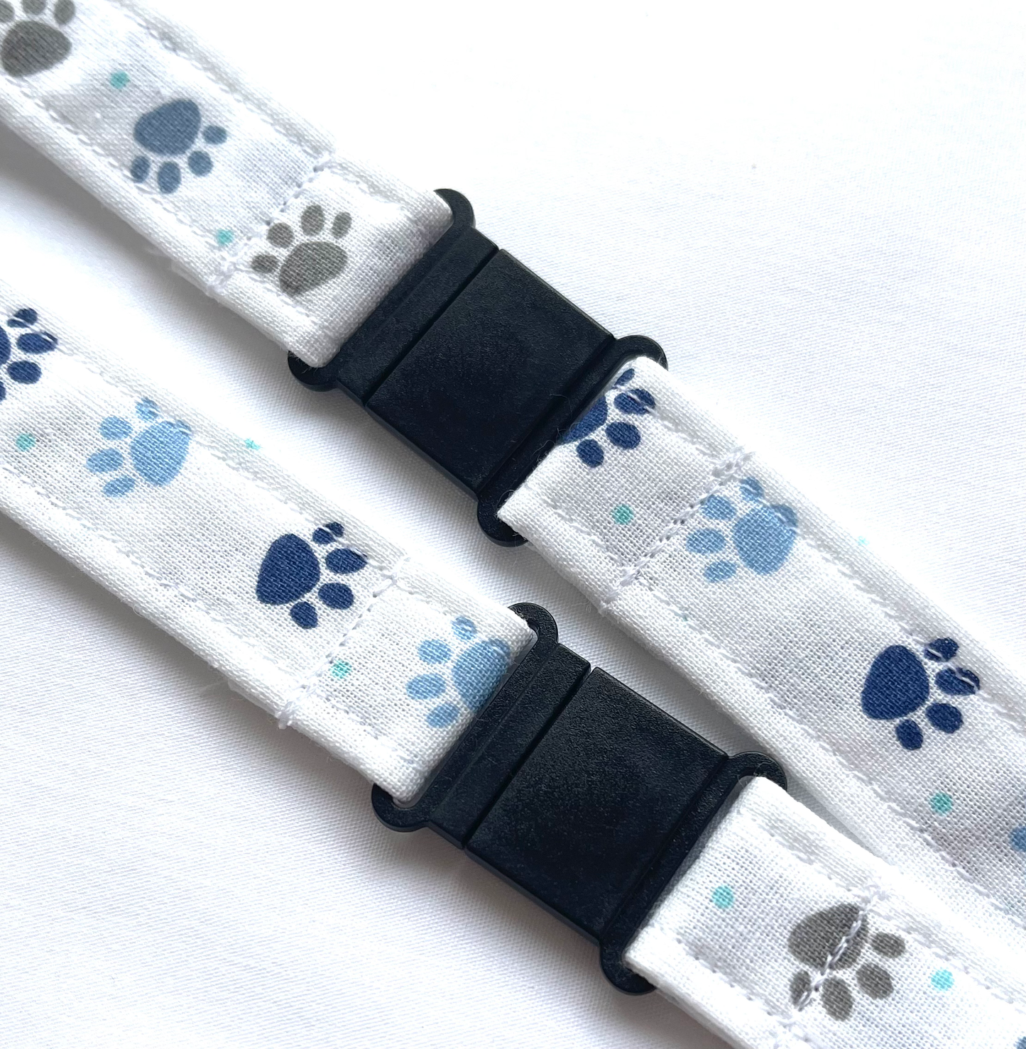 Paw Prints Fabric Breakaway Lanyard image 2