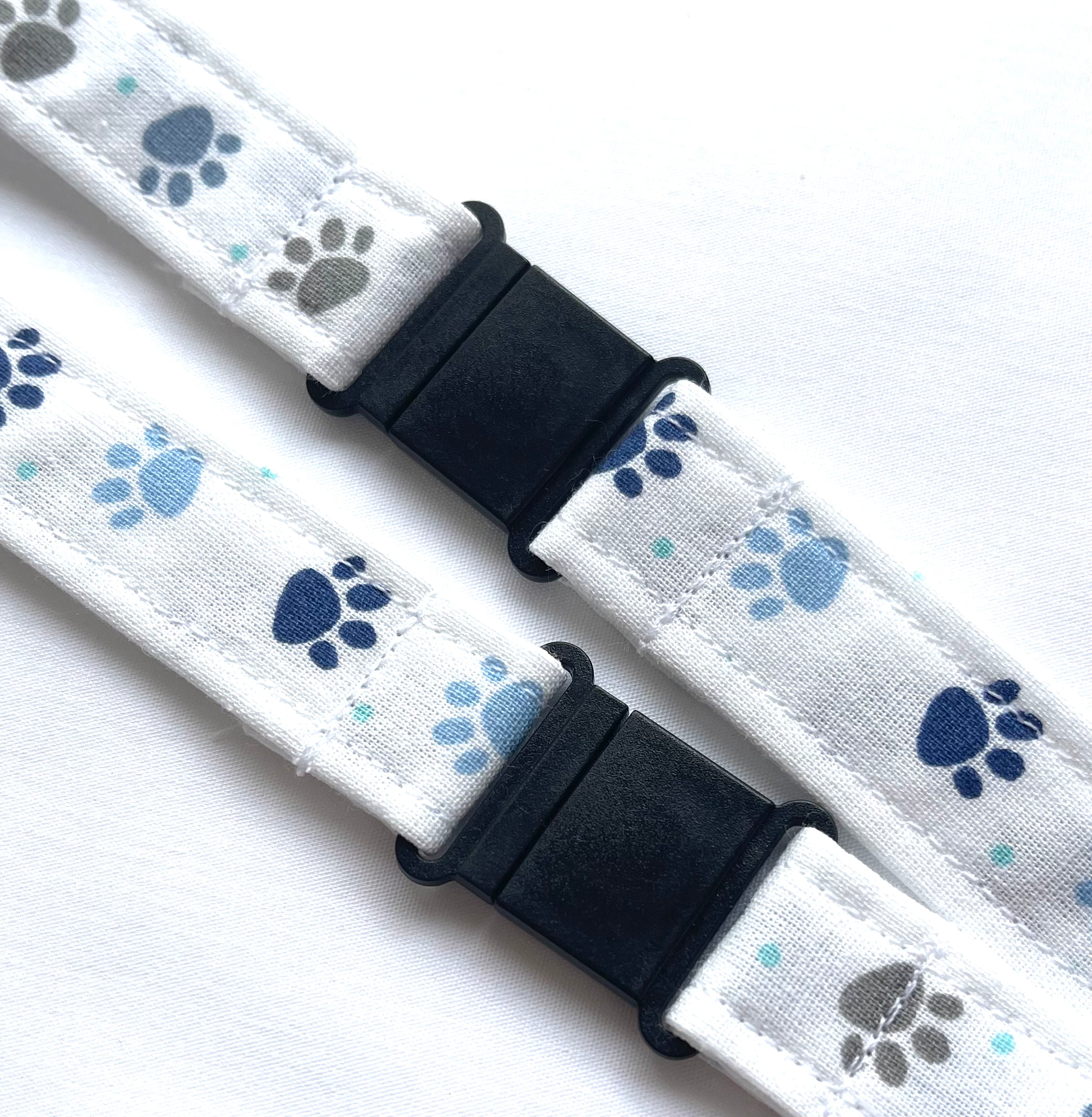Paw Prints Fabric Breakaway Lanyard image 2