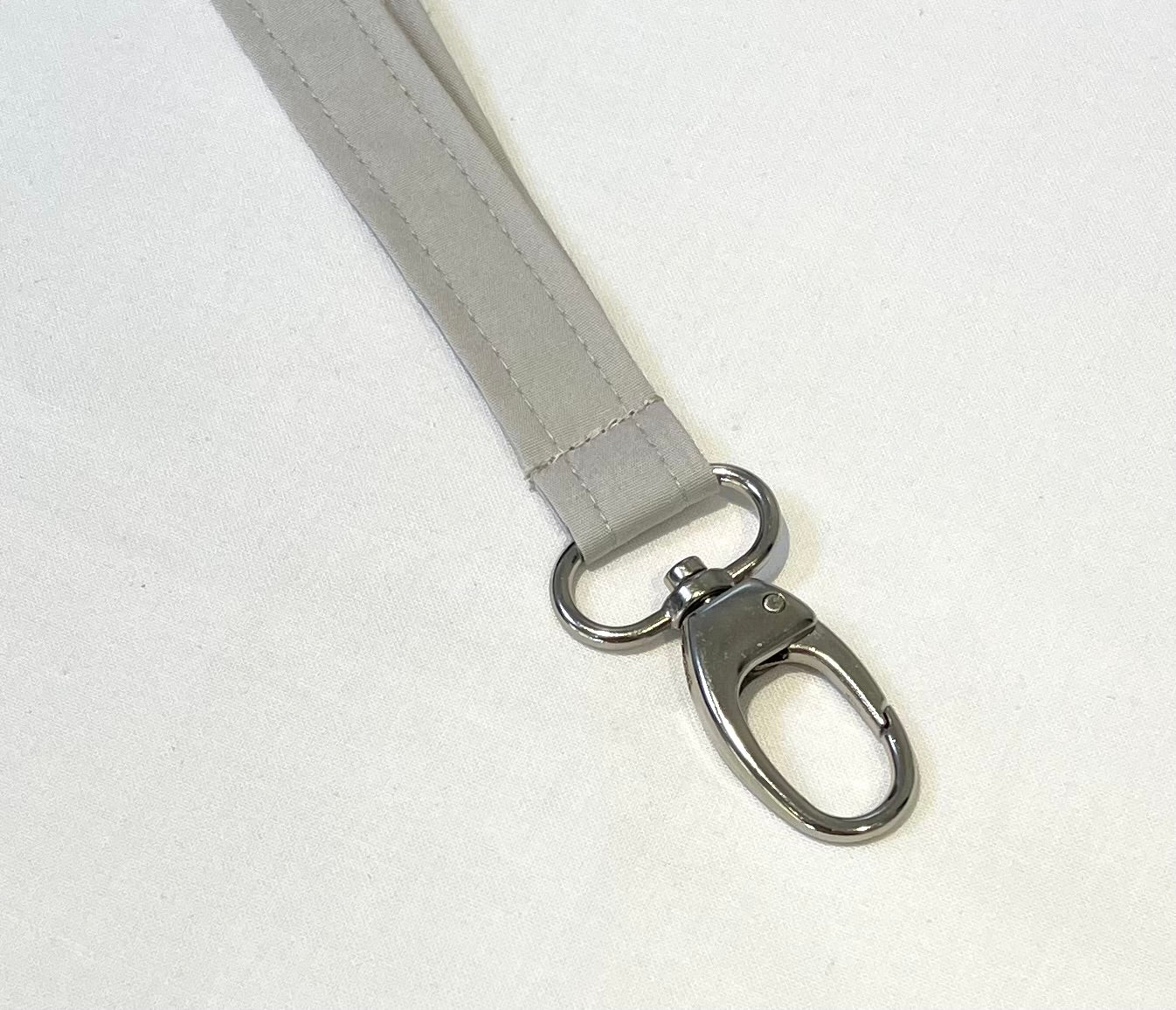 Organic Fabric Grey Safety Breakaway Lanyard image 2