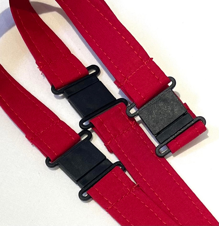 Organic Fabric Red Safety Breakaway Lanyard image 4