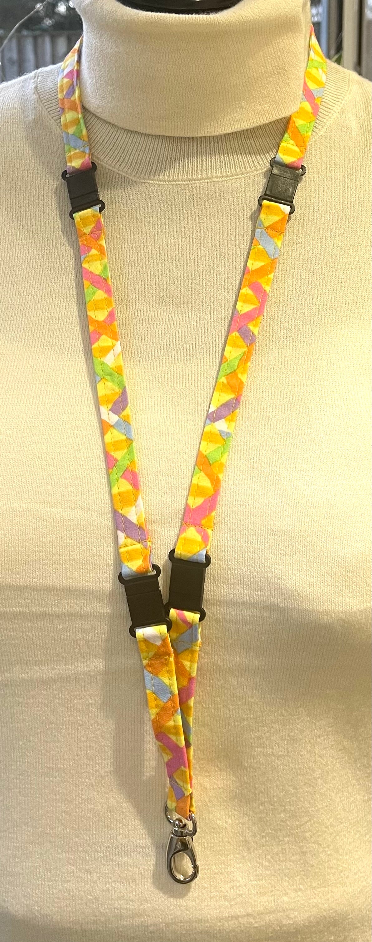 Confetti Yellow Breakaway Lanyard
