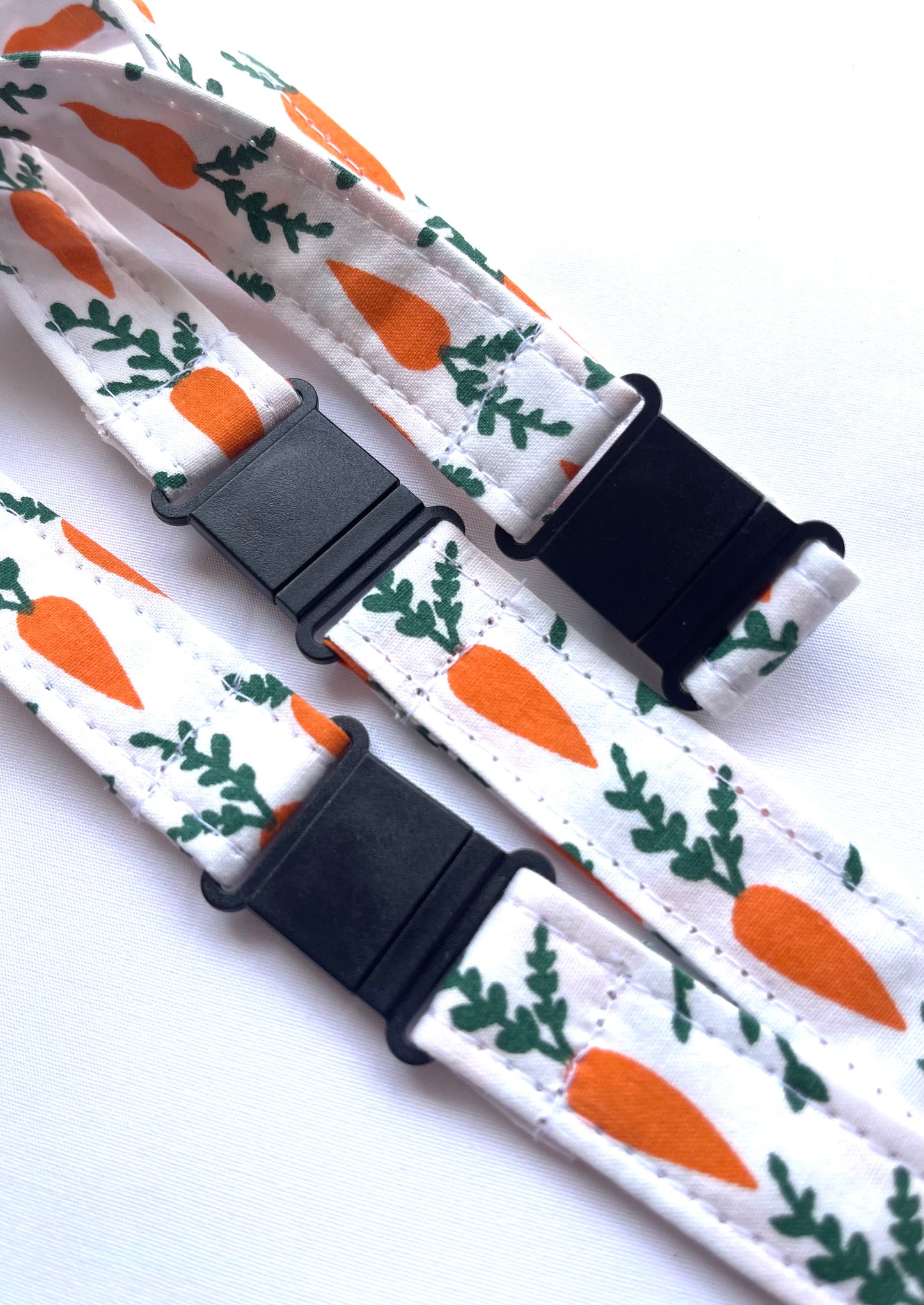Carrot Fabric Breakaway Lanyard - House of Lanyards