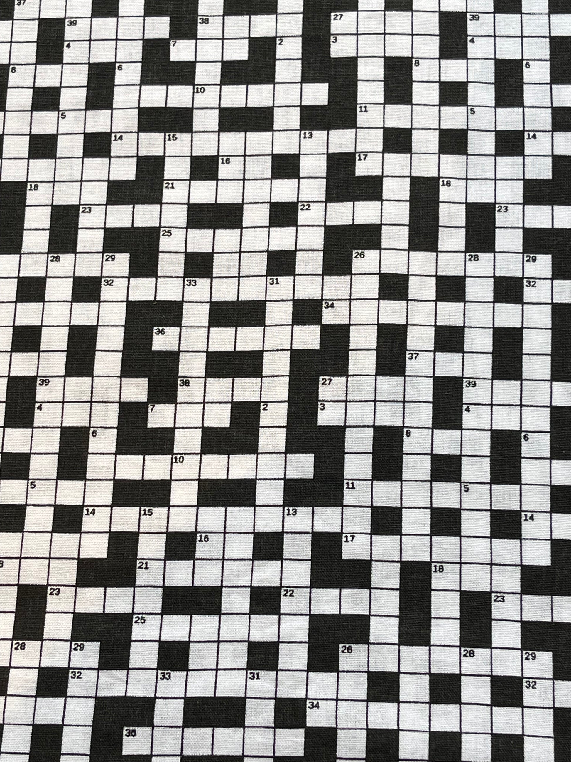 Crossword Fabric Breakaway Lanyard - House of Lanyards