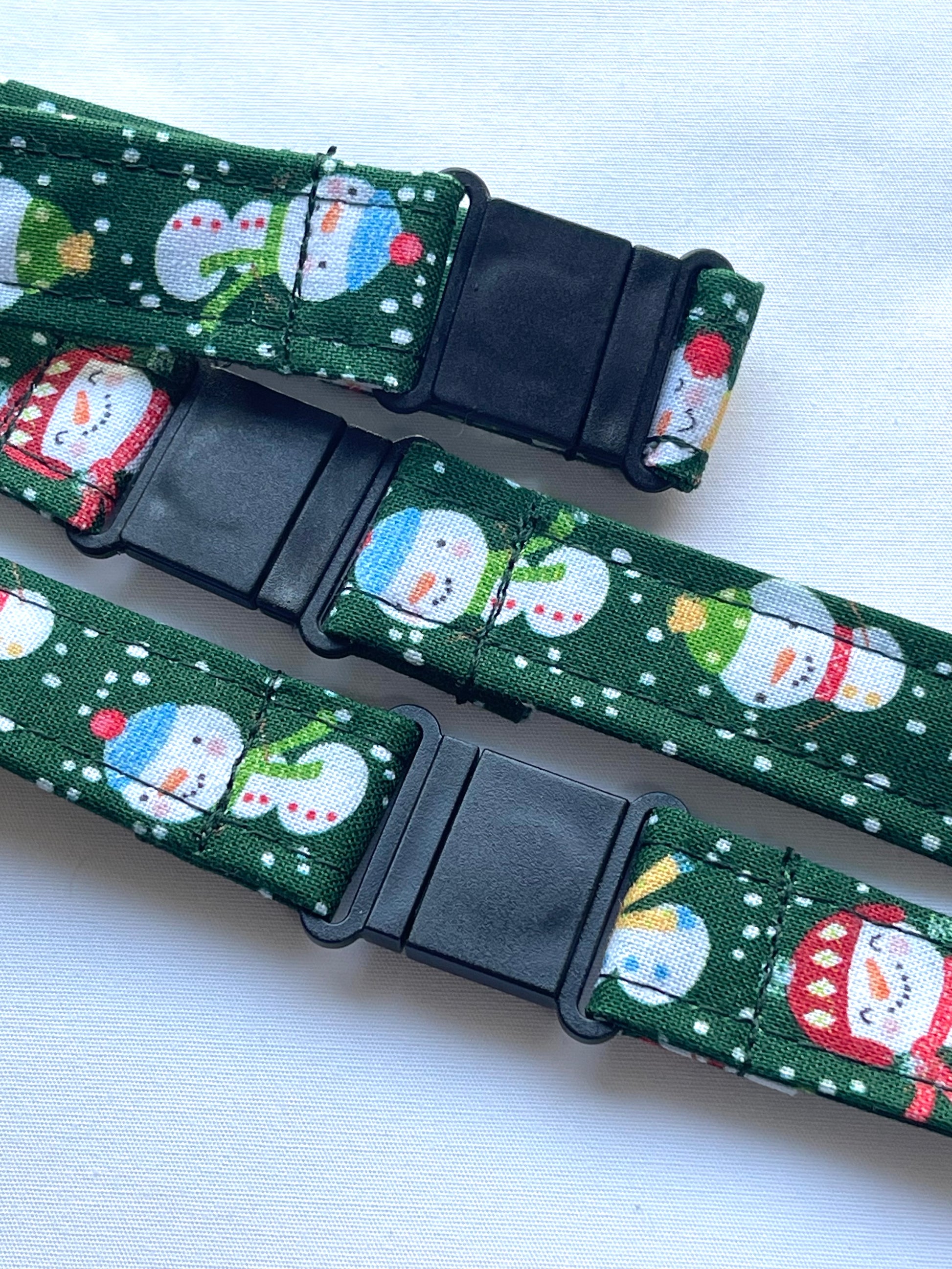Christmas: Jolly Green Fabric Safety Breakaway Lanyard - House of Lanyards
