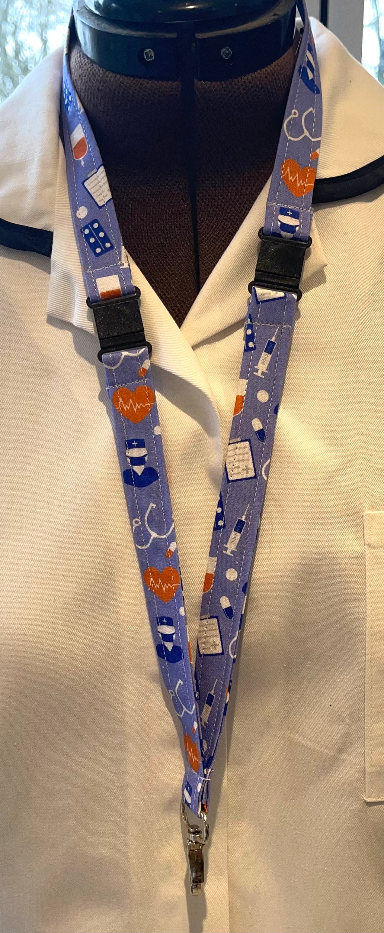Medical Fabric Breakaway Lanyard - House of Lanyards