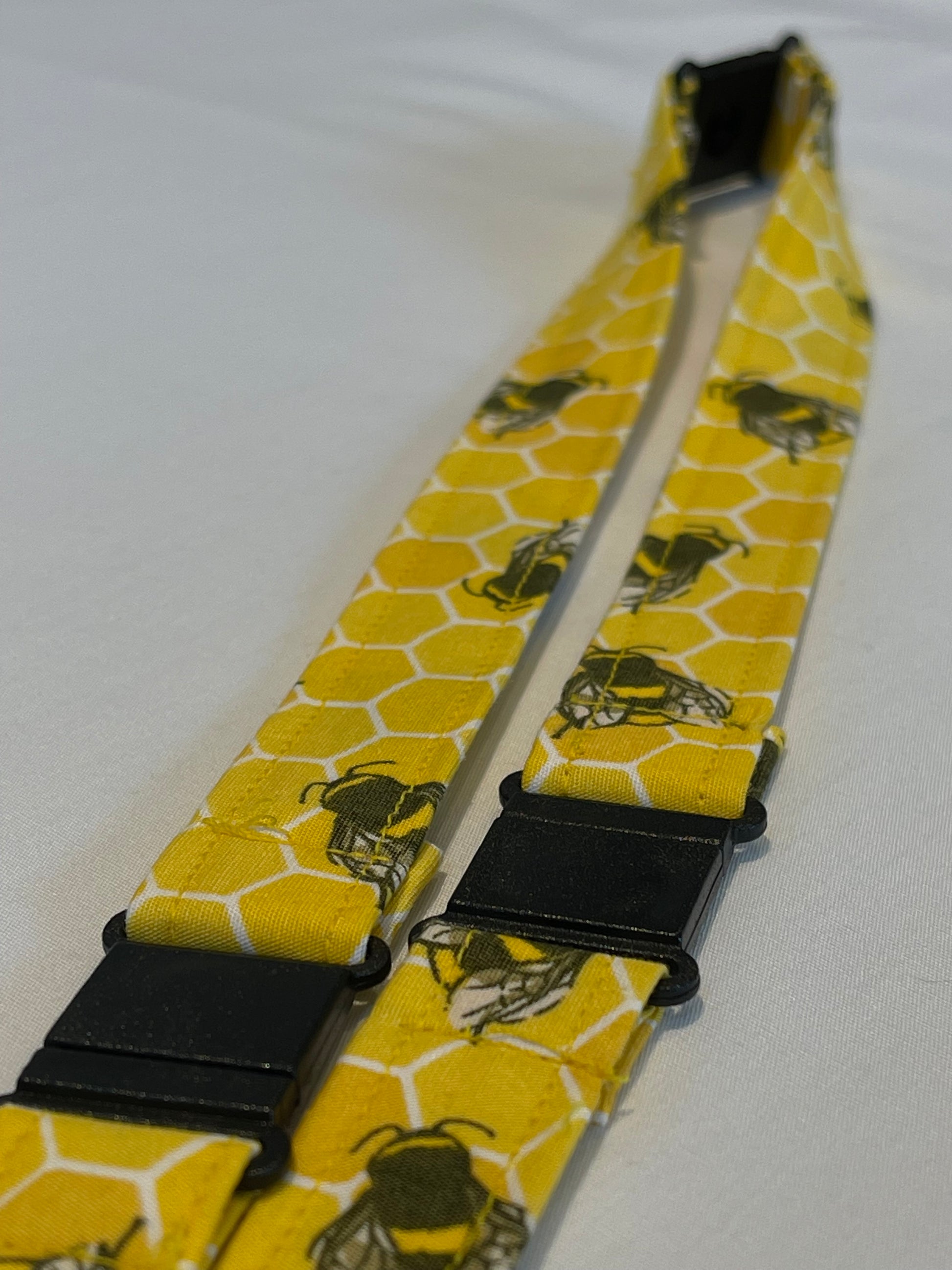 Yellow Bee Fabric Breakaway Lanyard - House of Lanyards