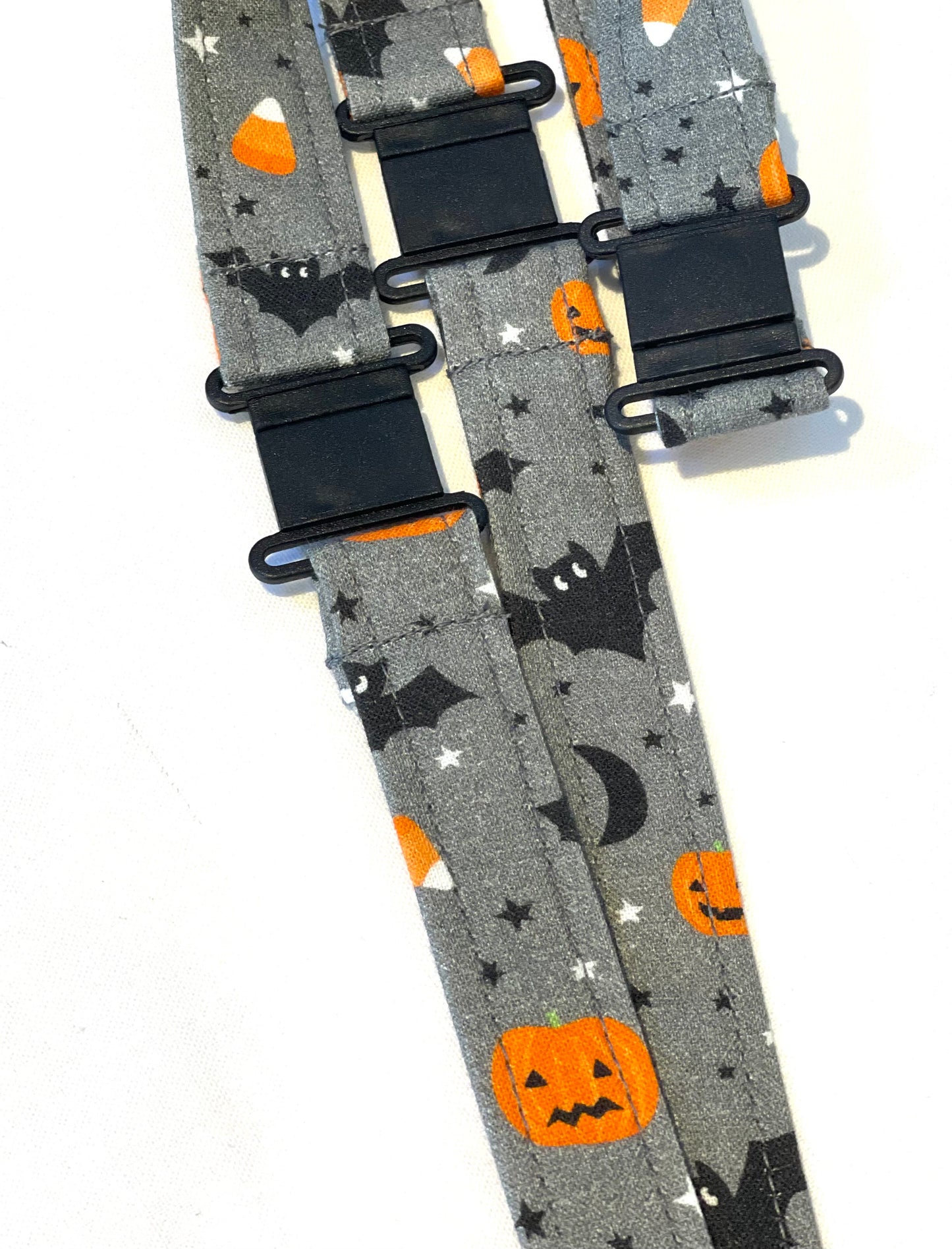 Bats and Pumpkins Fabric Breakaway Lanyard