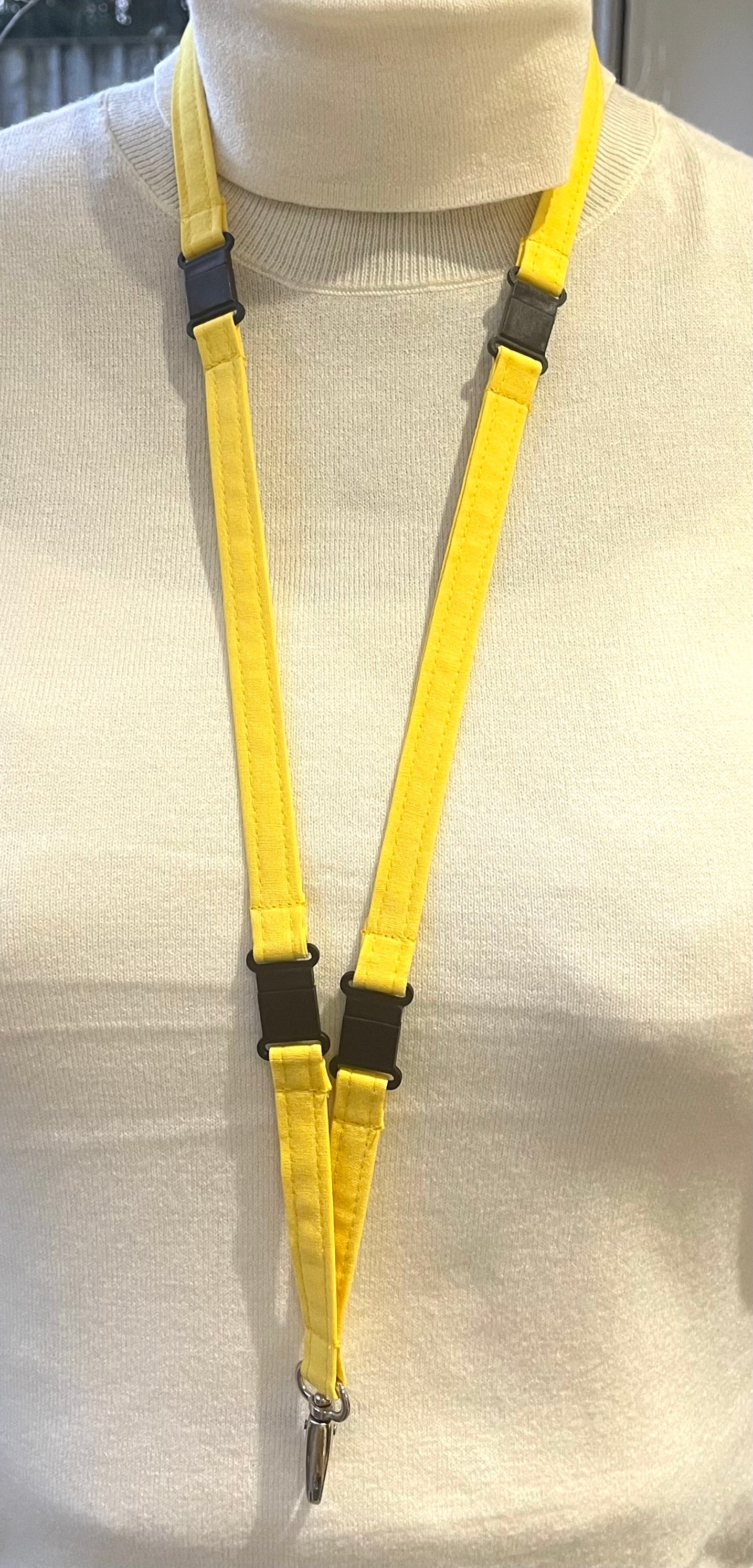 Plain: daffodil Yellow Breakaway Lanyard