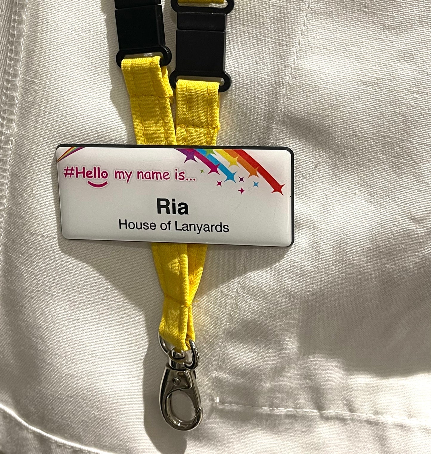 Plain: daffodil Yellow Breakaway Lanyard