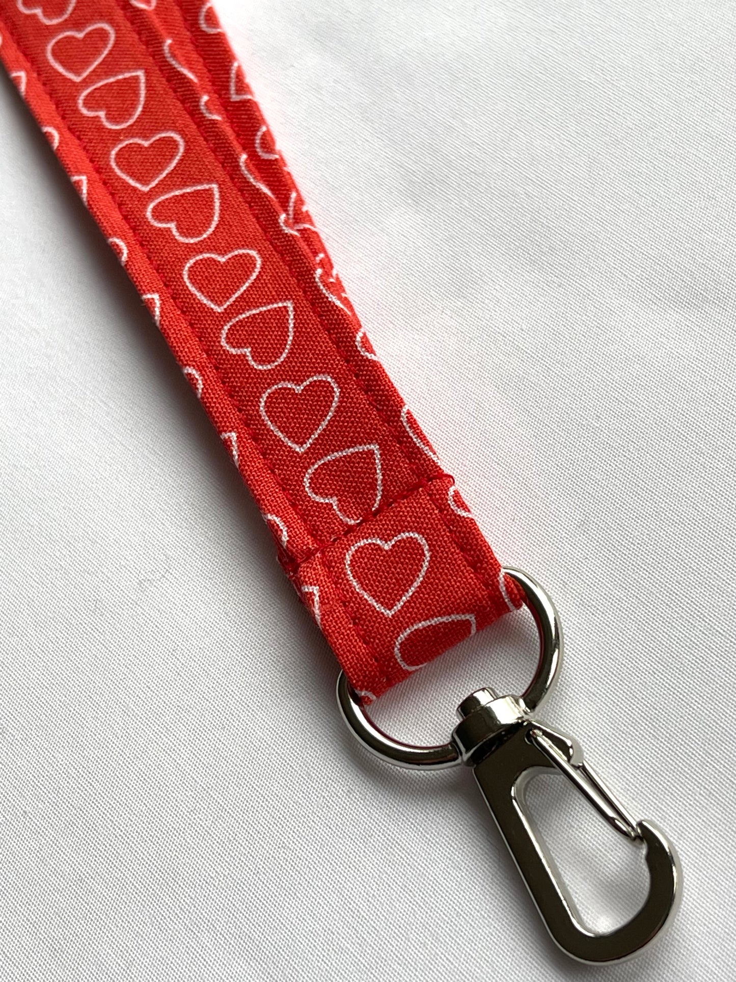Be My Valentine Fabric Breakaway Lanyard - House of Lanyards