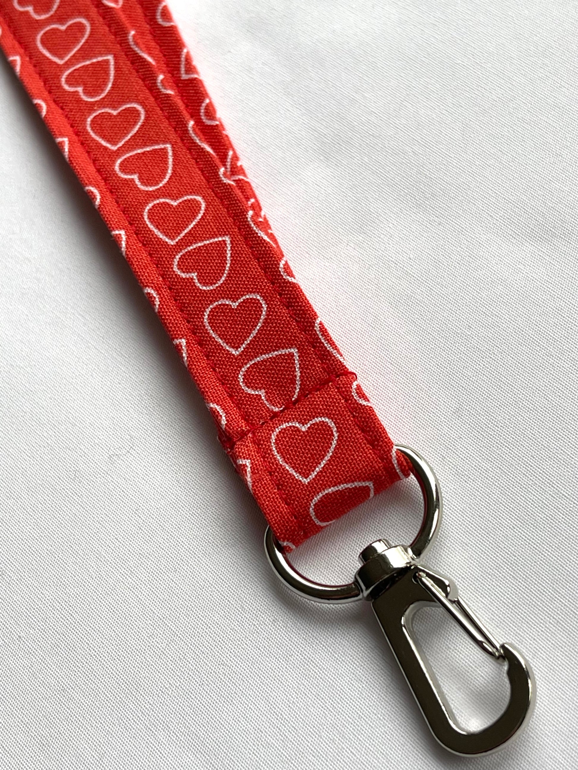 Be My Valentine Fabric Breakaway Lanyard - House of Lanyards