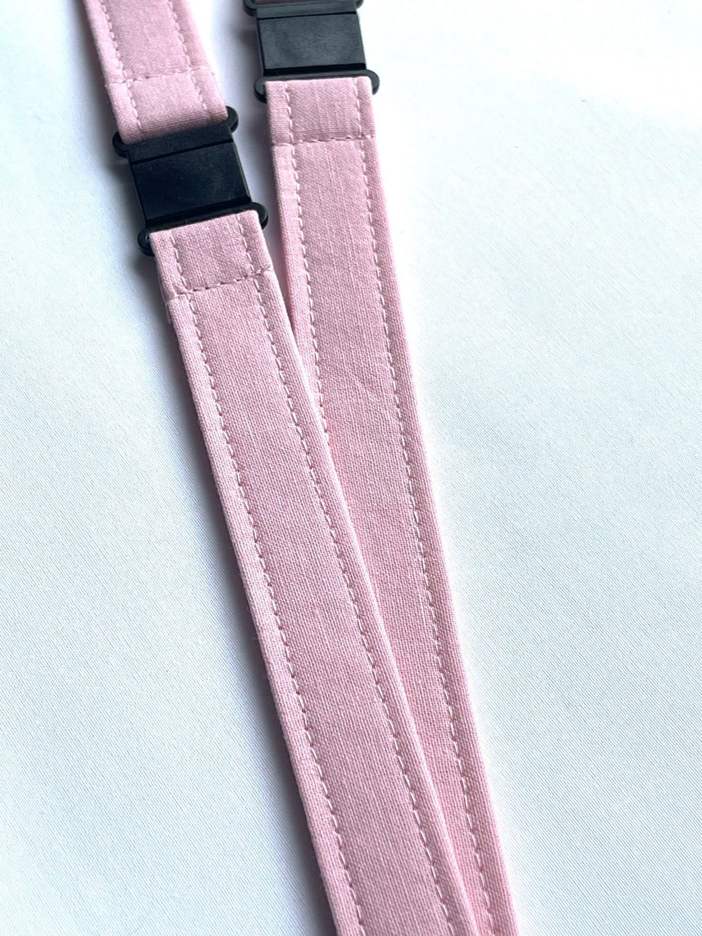 Plain: Pink Fabric Breakaway Lanyard - House of Lanyards