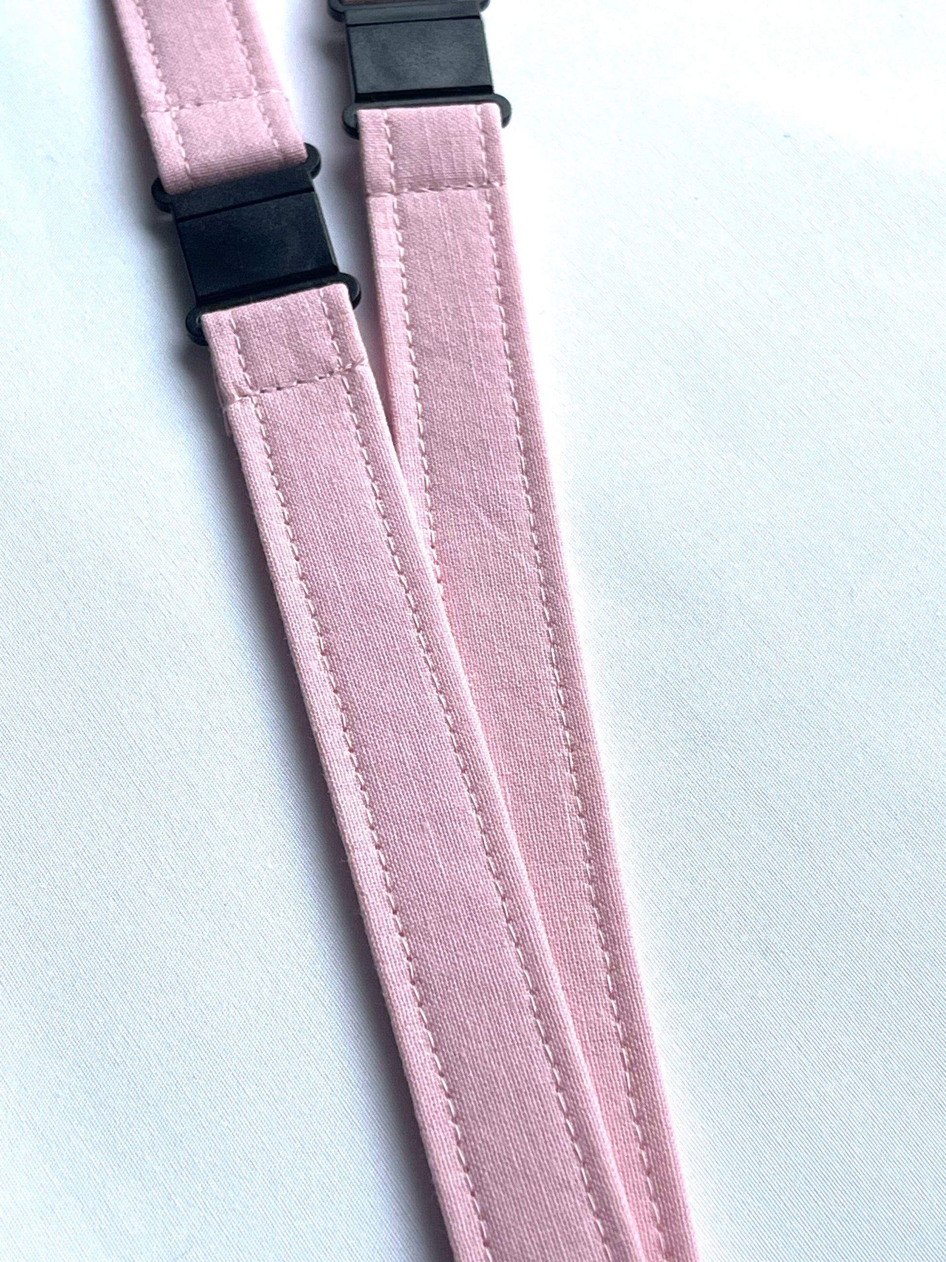 Plain: Pink Fabric Breakaway Lanyard - House of Lanyards