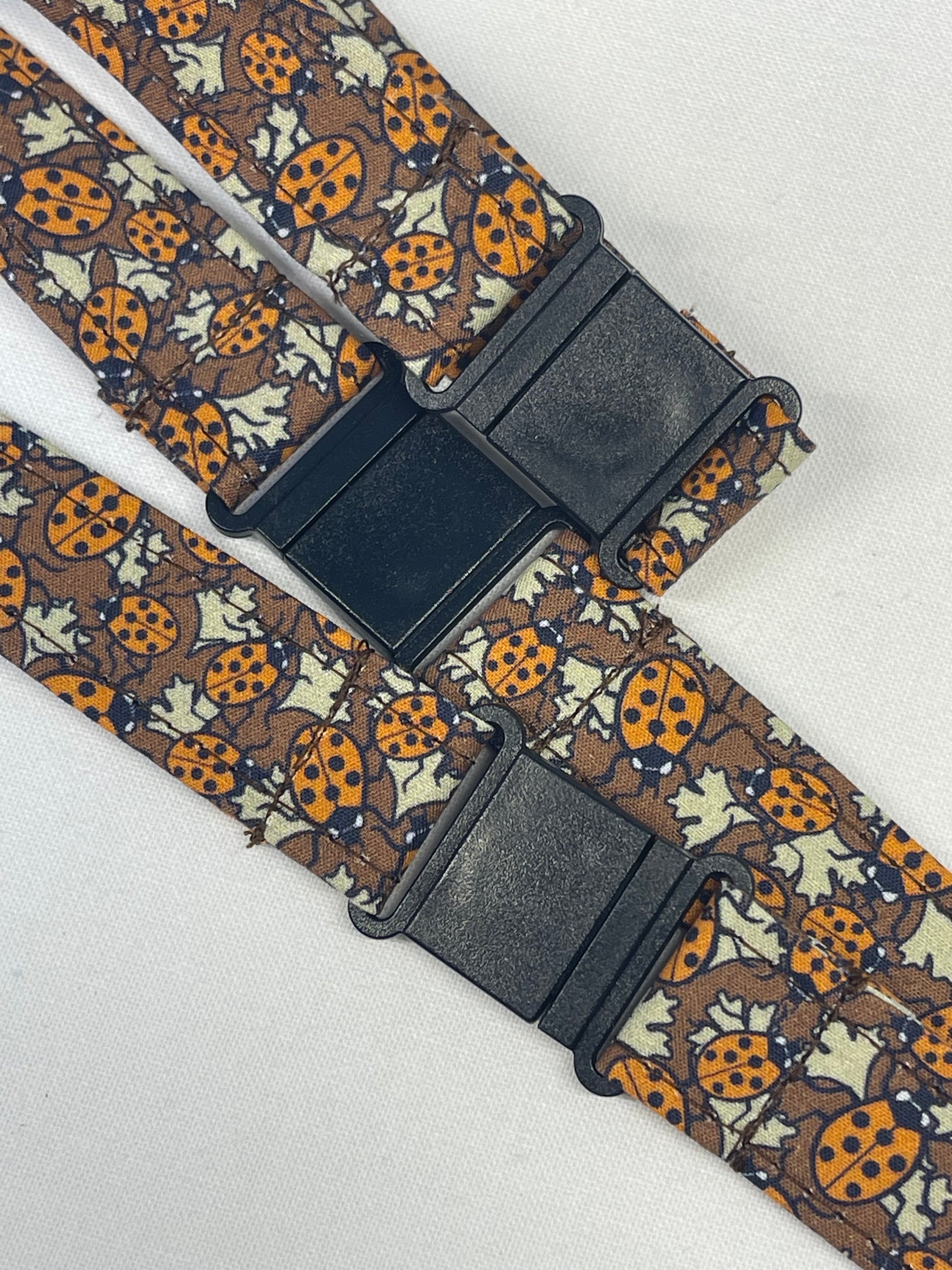 Ladybirds lanyard with breakaway clips