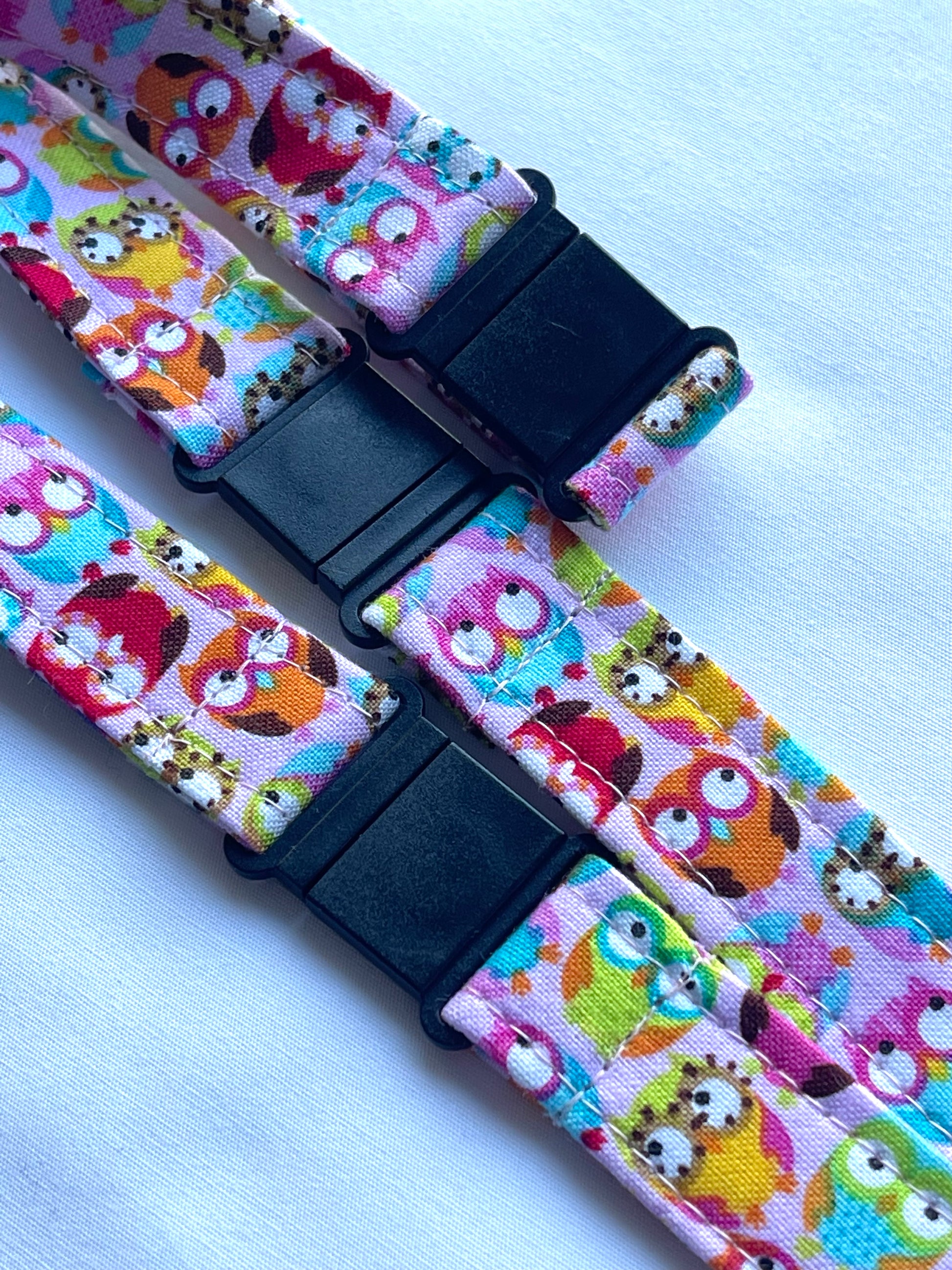 Owls Fabric Breakaway Lanyard - House of Lanyards