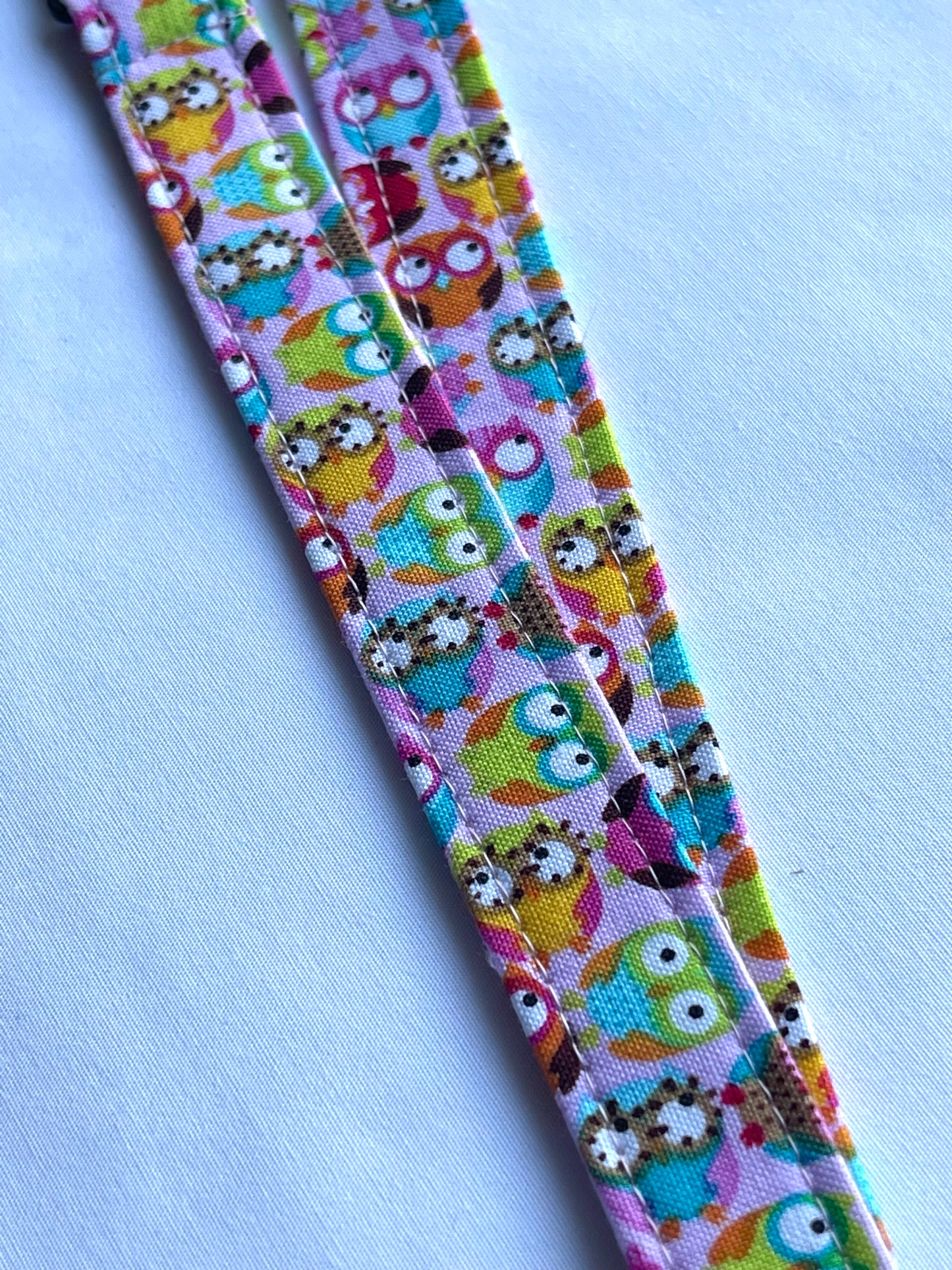 Owls Fabric Breakaway Lanyard - House of Lanyards
