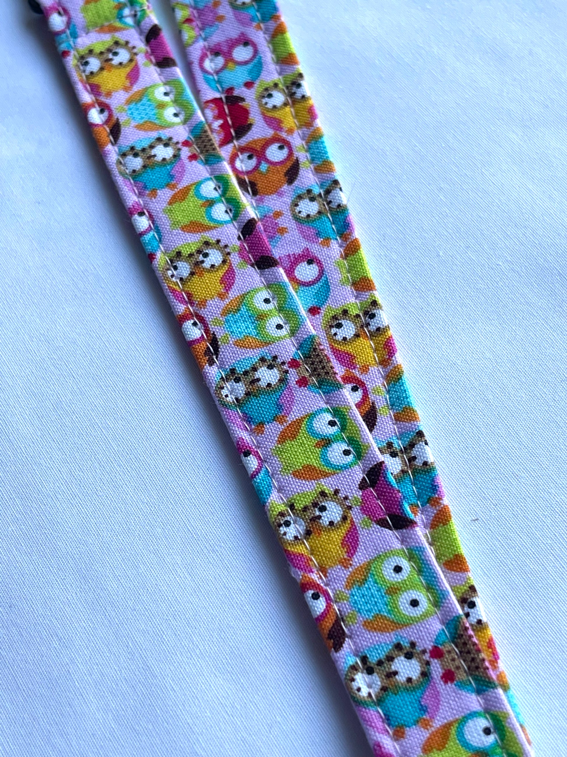 Owls Fabric Breakaway Lanyard - House of Lanyards