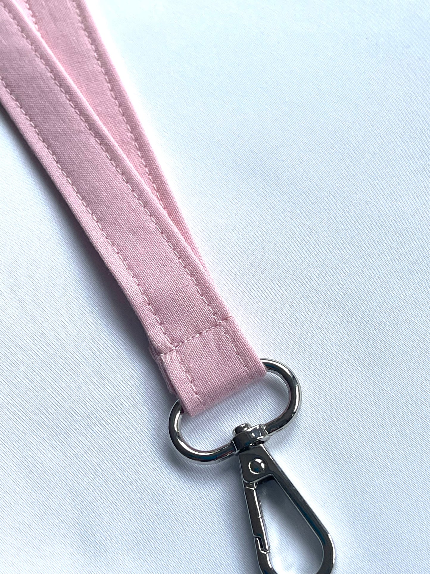 Plain: Pink Fabric Breakaway Lanyard - House of Lanyards