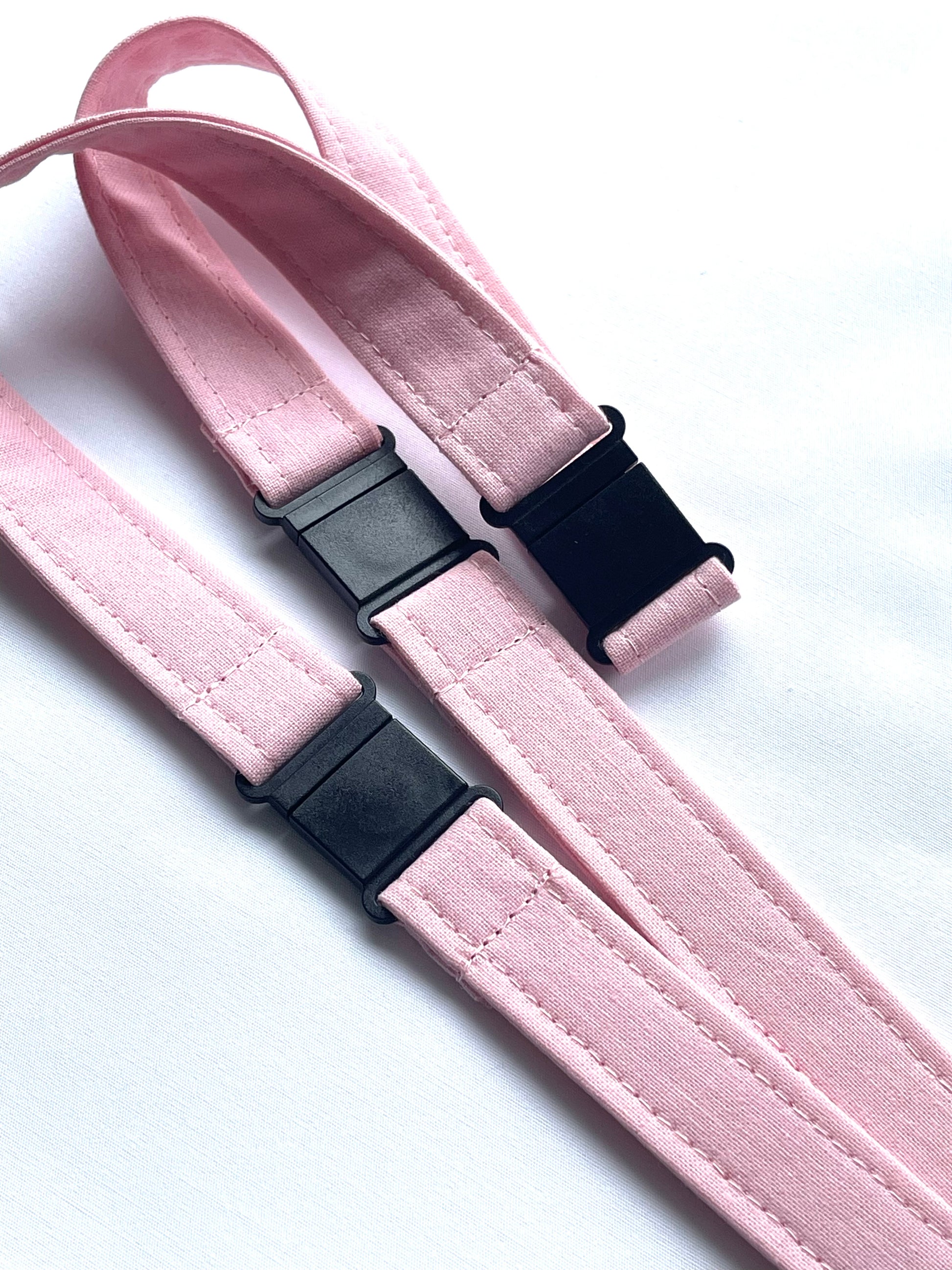 Plain: Pink Fabric Breakaway Lanyard - House of Lanyards