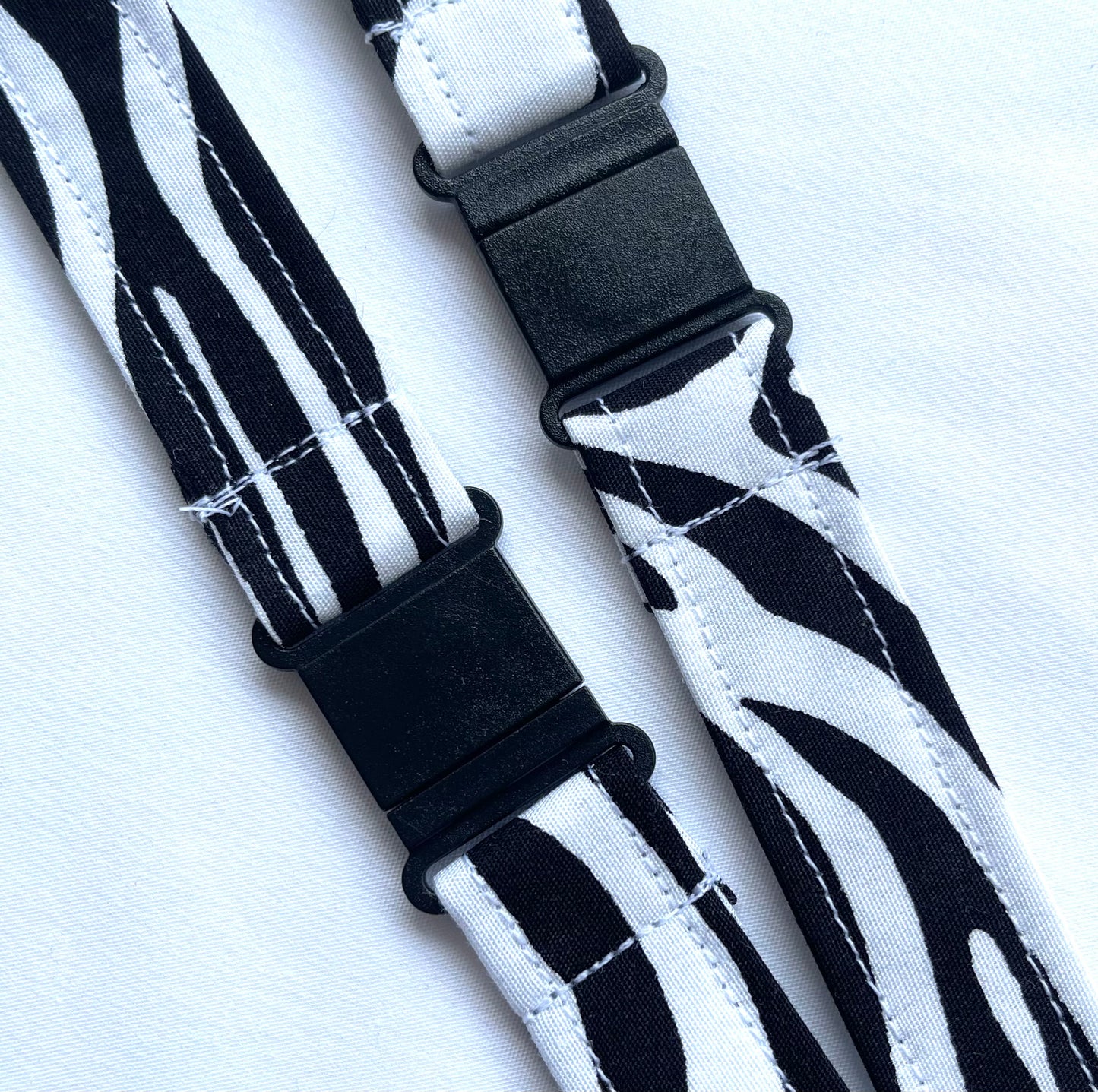Zebra Fabric Breakaway Lanyard - House of Lanyards