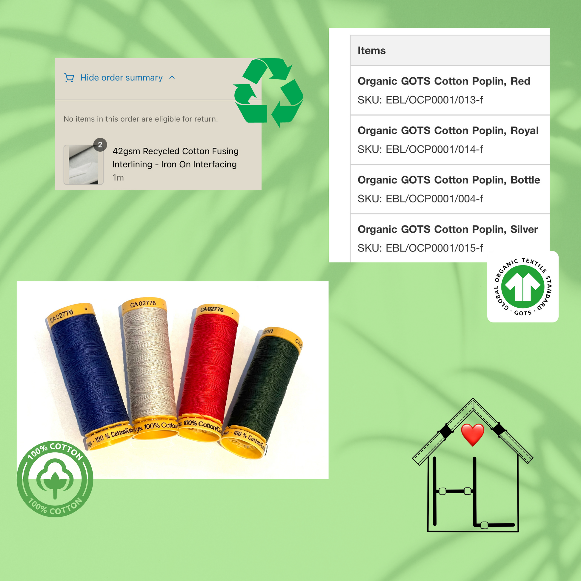 Organic Fabric Red Safety Breakaway Lanyard image 3