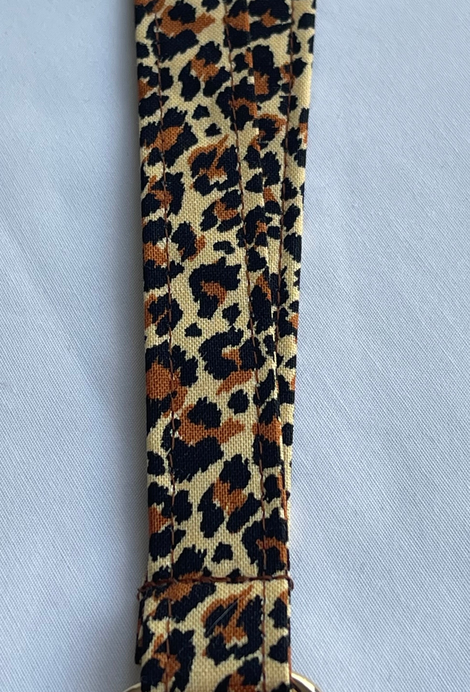 Leopard print Fabric Breakaway Lanyard image 3