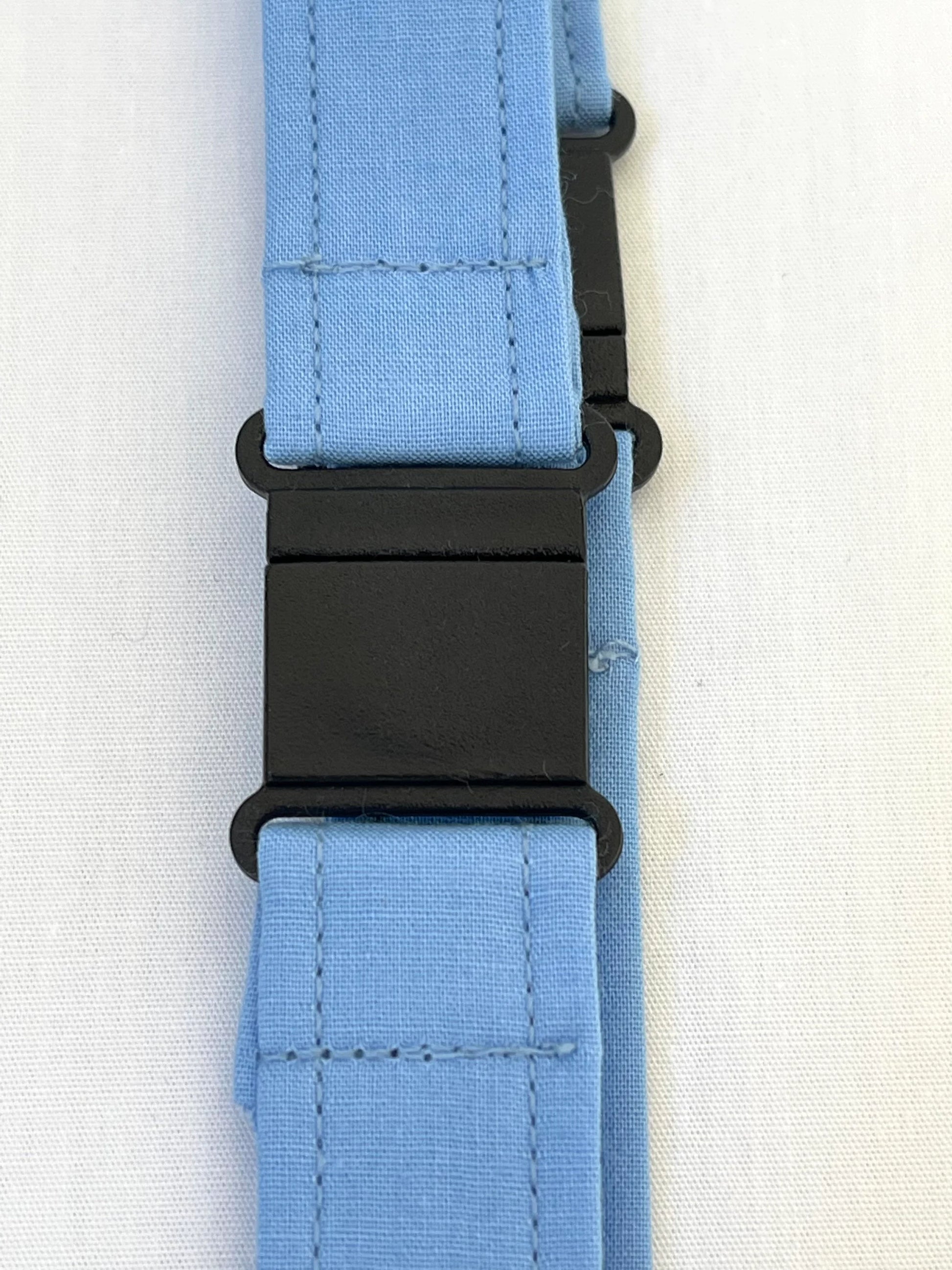 Plain: Sky Blue Fabric Breakaway Lanyard - House of Lanyards