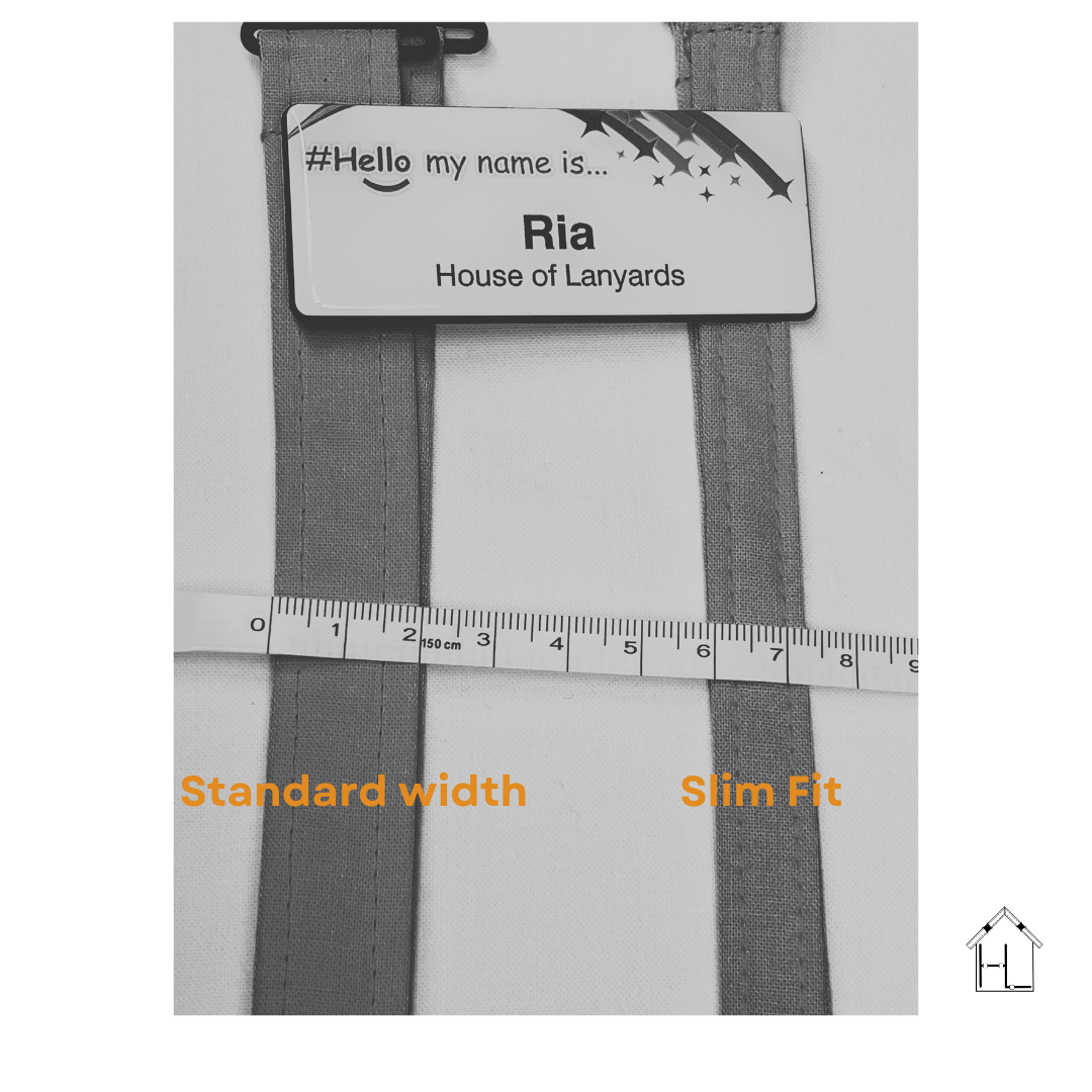 the difference between a standard lanyard and a slim one