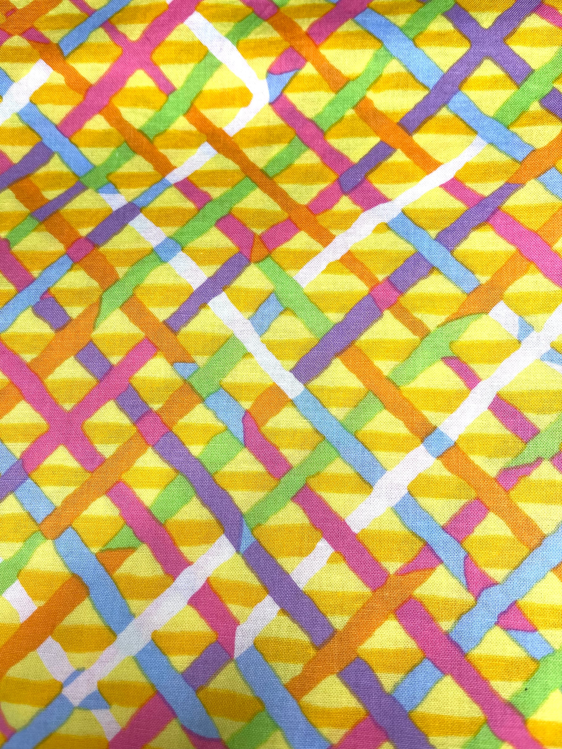 bright yellow lanyard fabric