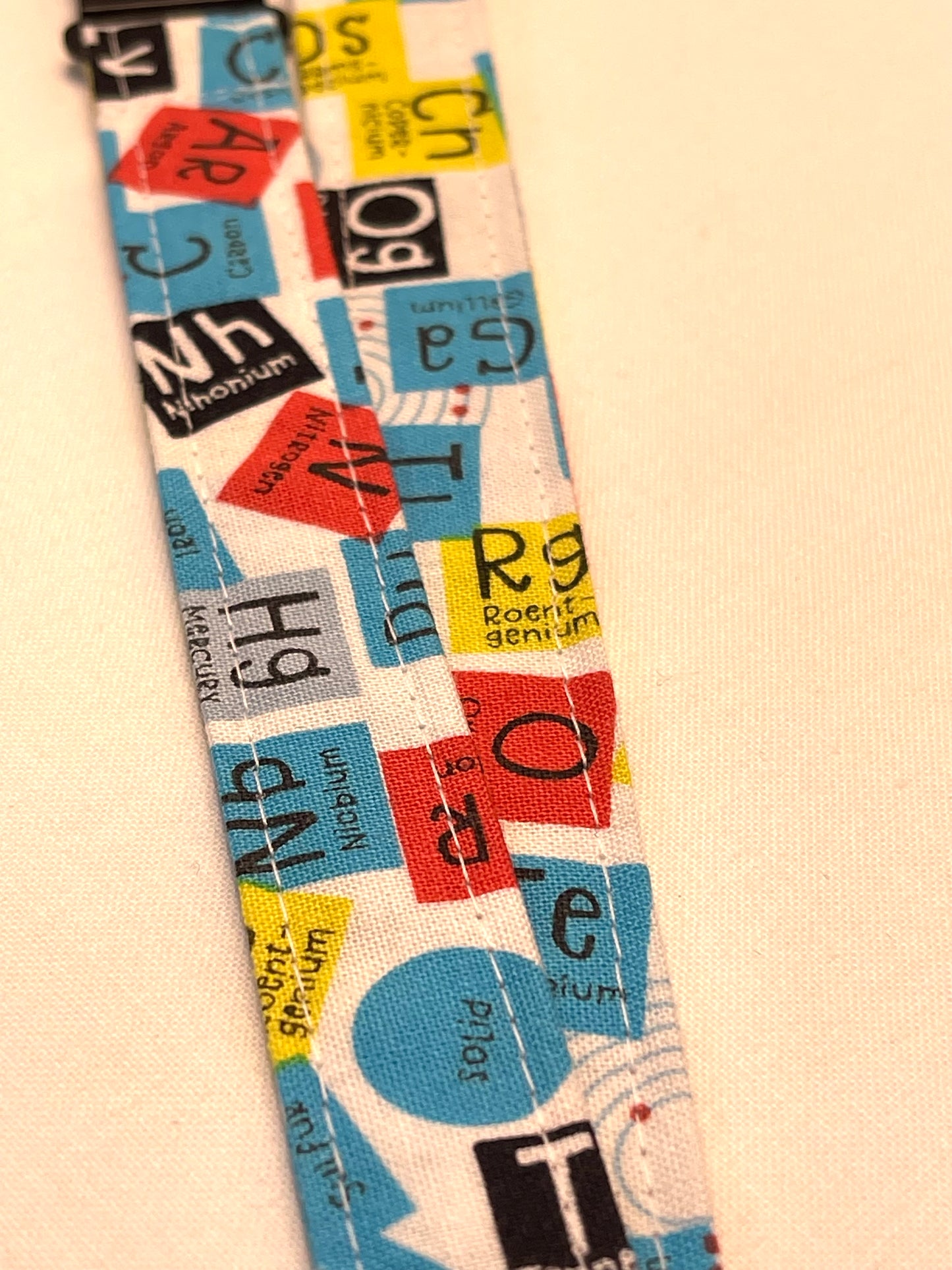 periodic fabric lanyard