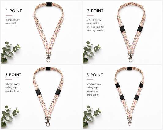 Understanding the Difference Between 1, 2, 3 and 5-Point Breakaway Safety Lanyards