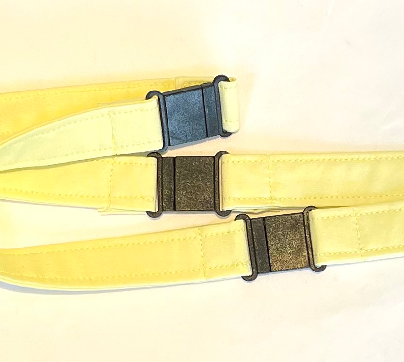 Pale Yellow Plain Fabric Breakaway Lanyard image 2