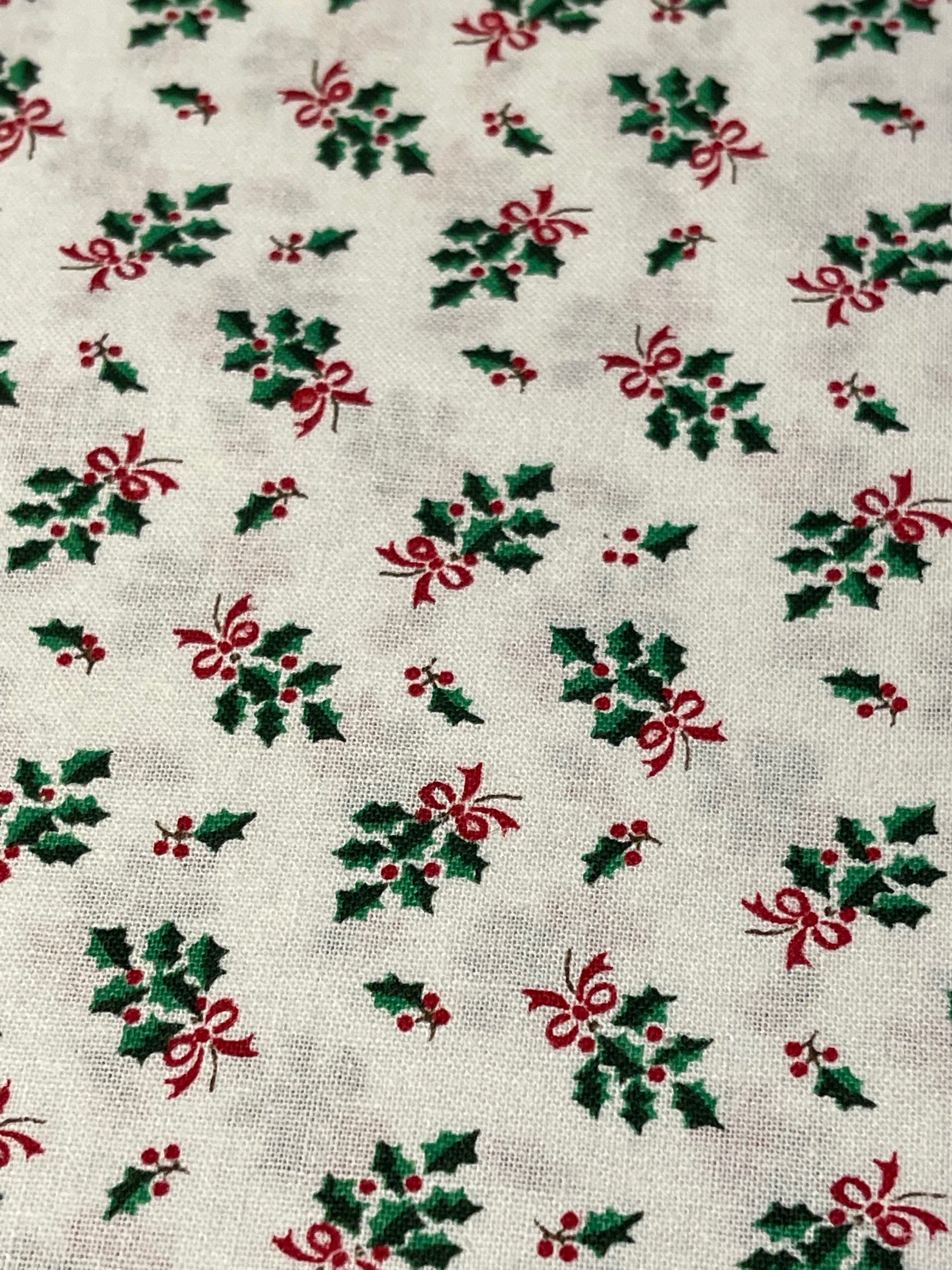 Christmas: Holly Fabric Safety Breakaway Lanyard image 4