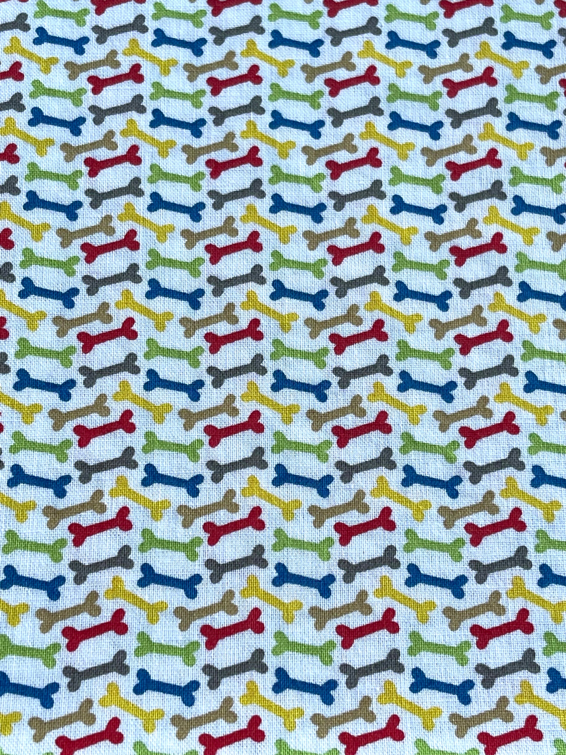 Colorful dog bones Fabric Breakaway Lanyard image 1