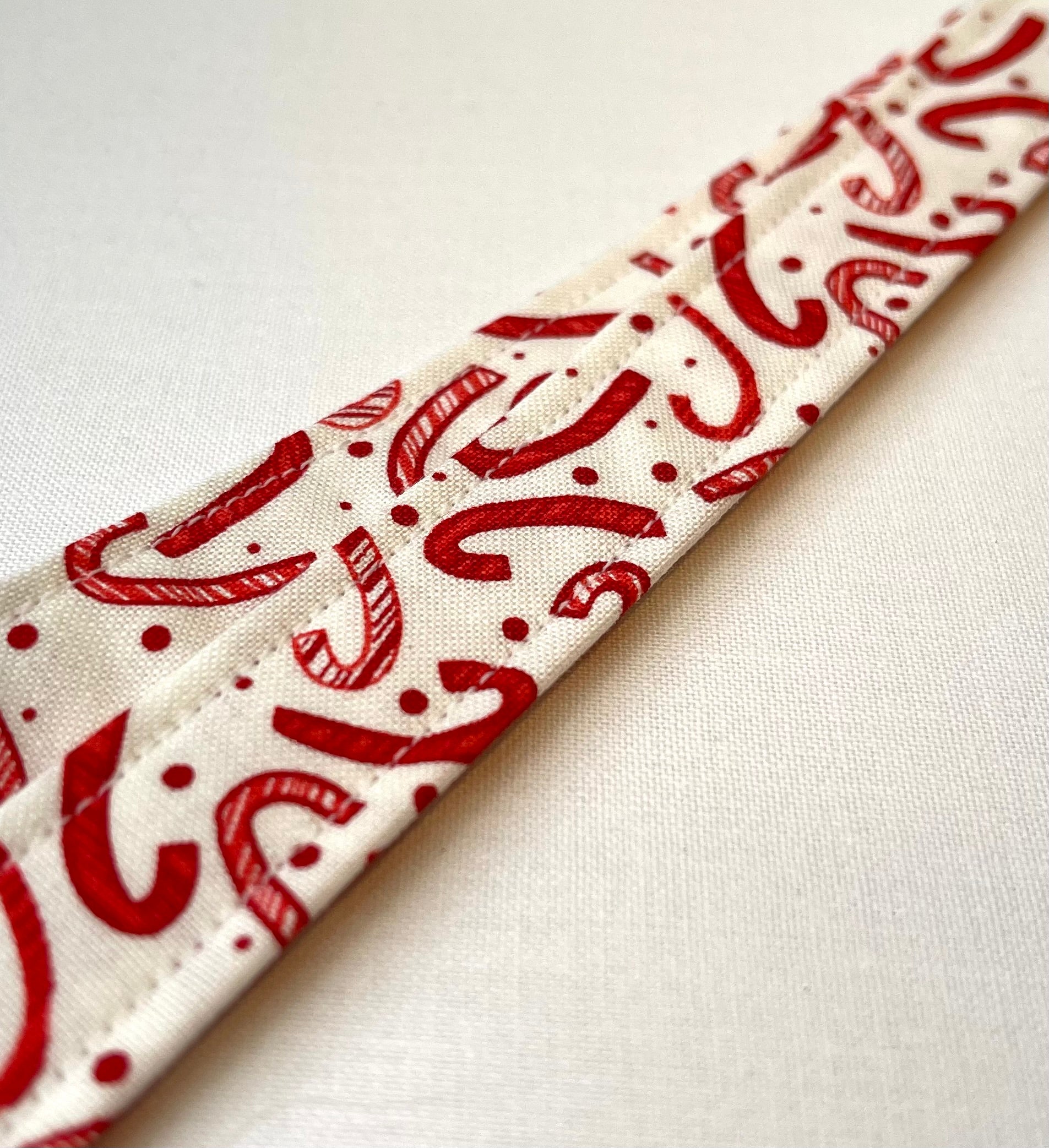 Christmas: Candy Cane Fabric Breakaway Lanyard image 3