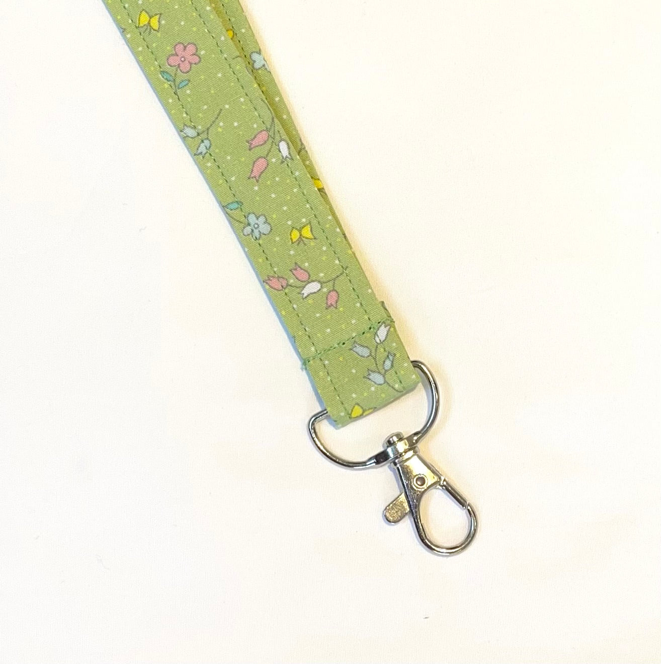 Spring Green Fabric Breakaway Lanyard image 2