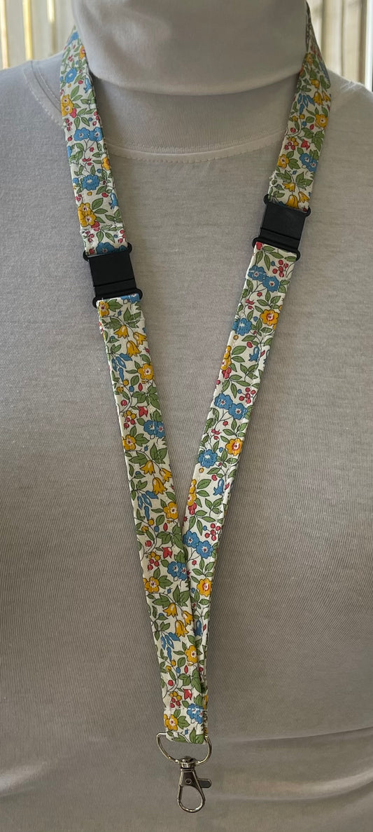 Liberty Breakaway Lanyard: Blue Forget me Not image 0