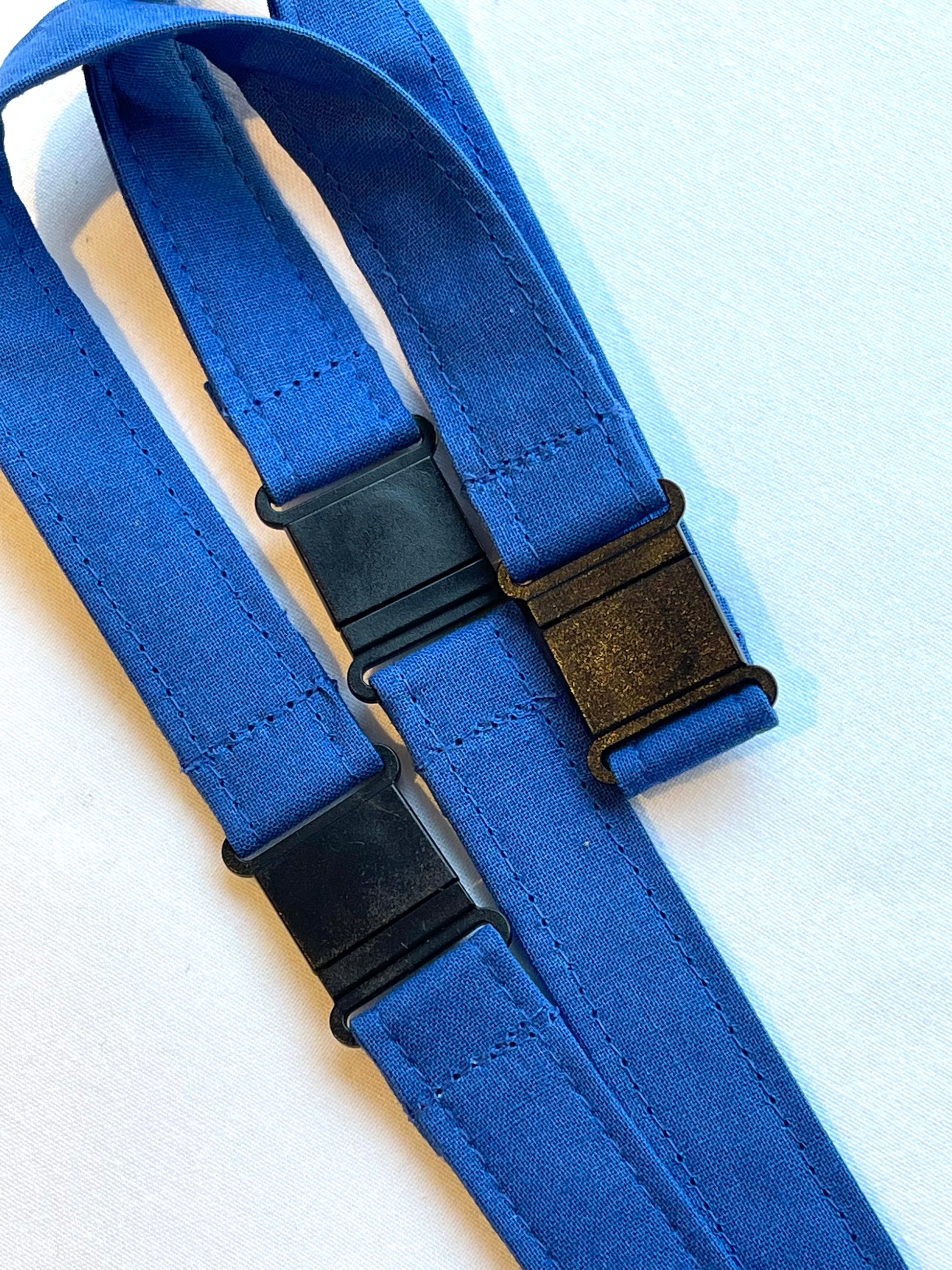 Plain Royal Blue Fabric Breakaway Lanyard image 2