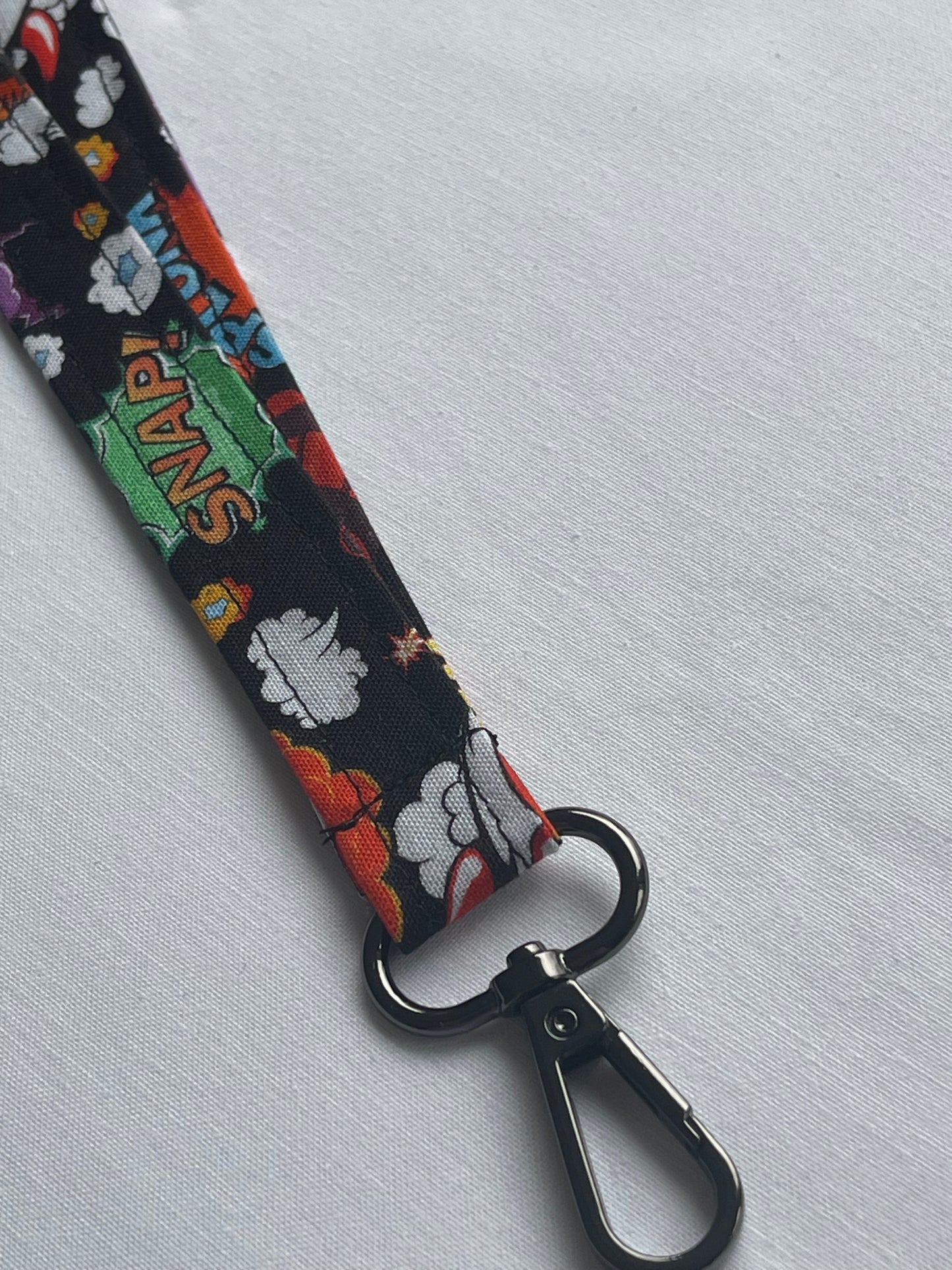 Comic Con Black Fabric Breakaway Lanyard image 2