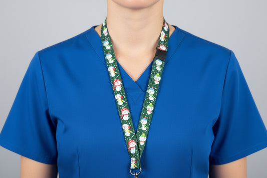 Handmade safety breakaway lanyard with anti-strangulation release points for NHS, healthcare, education and security staff